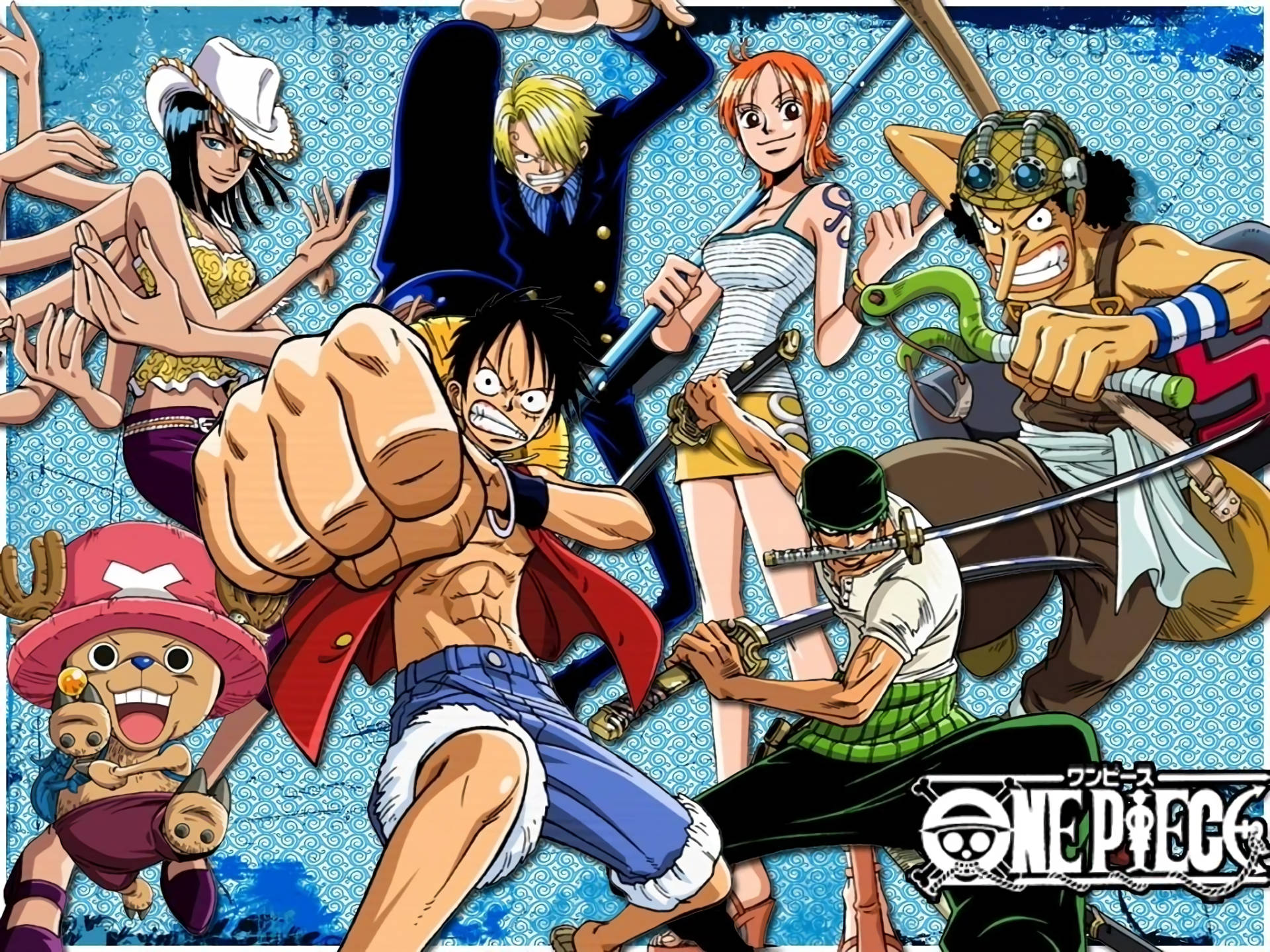 One Piece Lessenaar Gevegspos Muurpapier