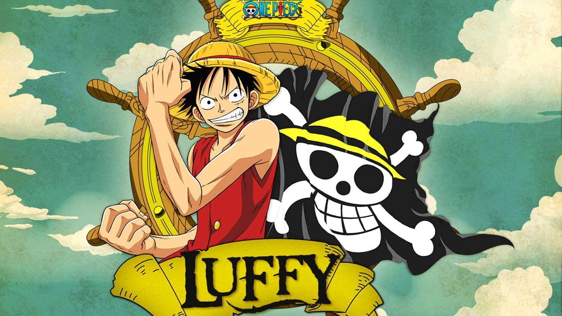 One Piece Luffy Met Chopper Vlag
