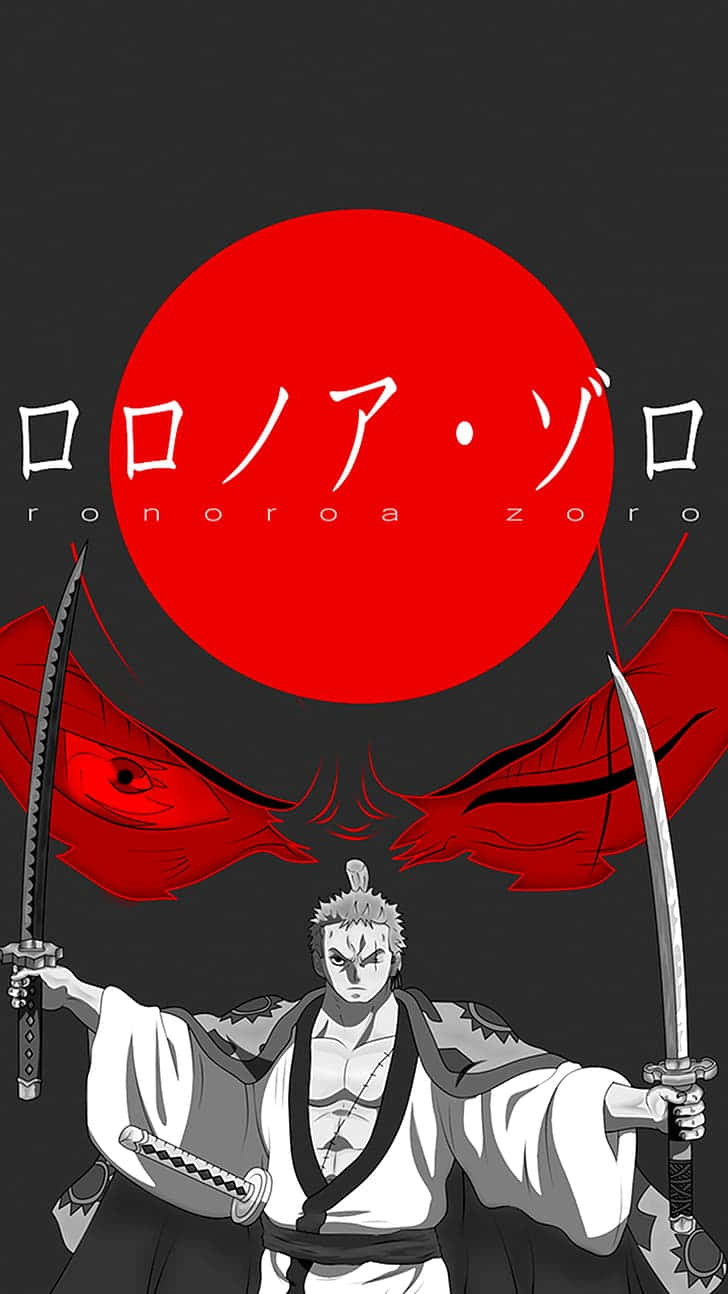 One Piece Roronoa Zoro Prent Muurpapier