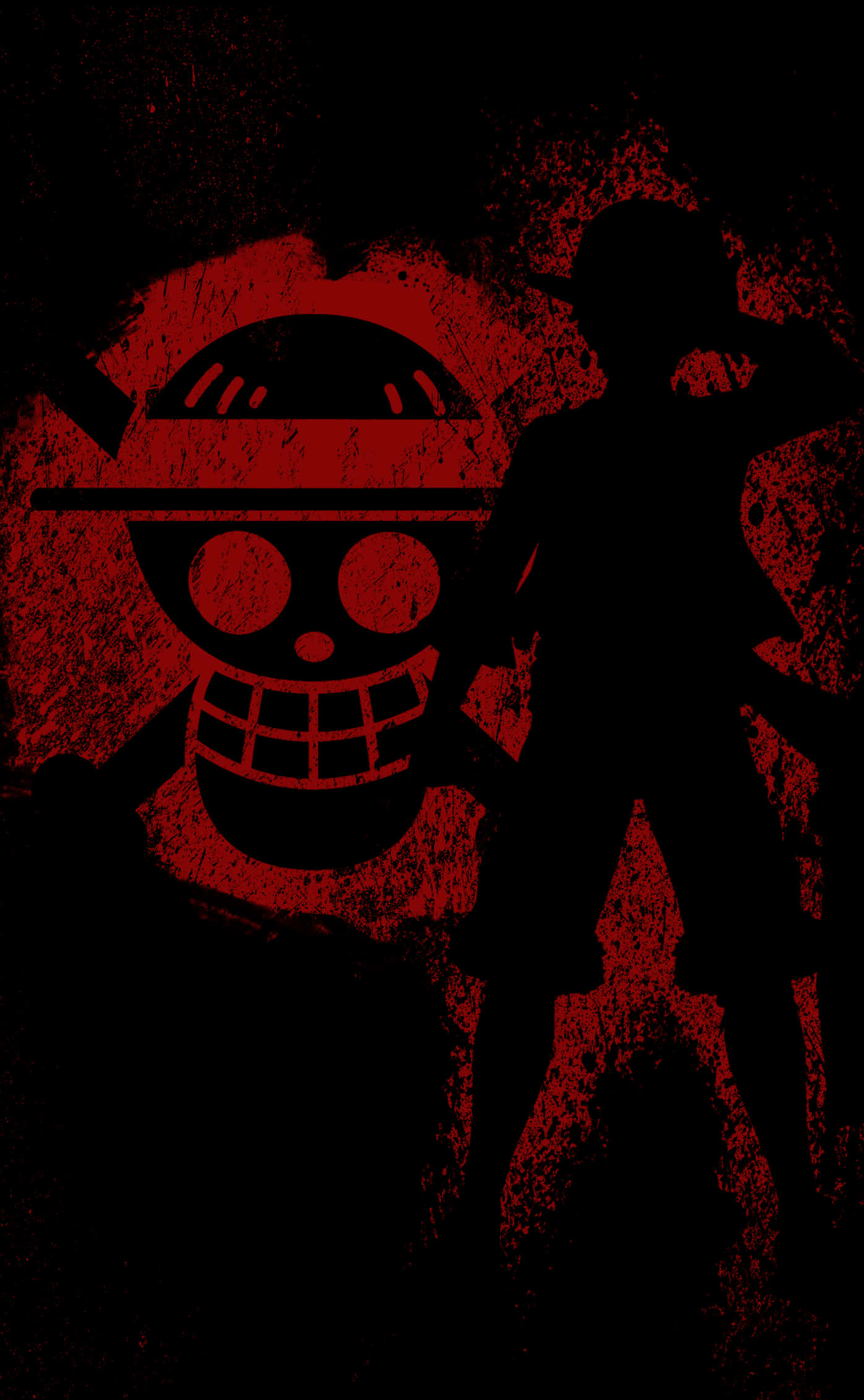 One Piece Vlag Luffy Foon Muurpapier