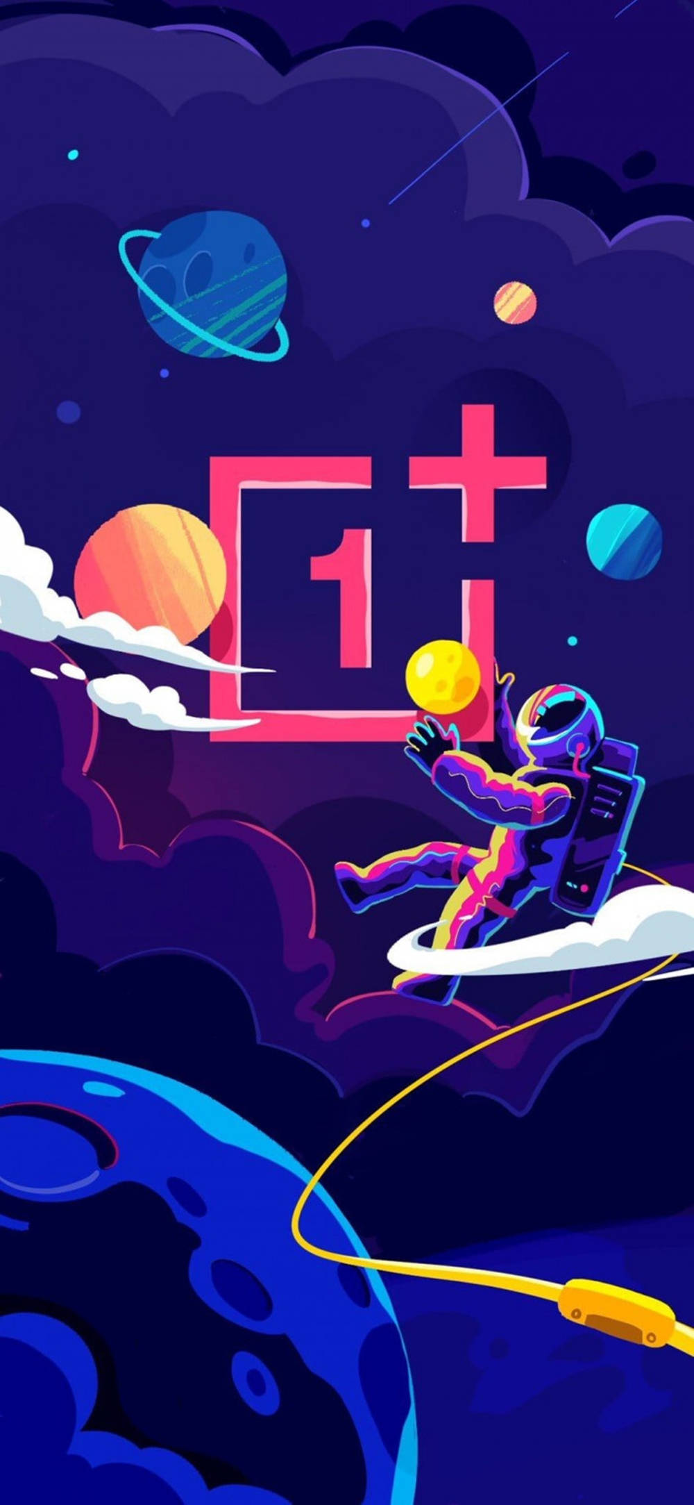 OnePlus 9 Pro Ruimte-astronaut Muurpapier