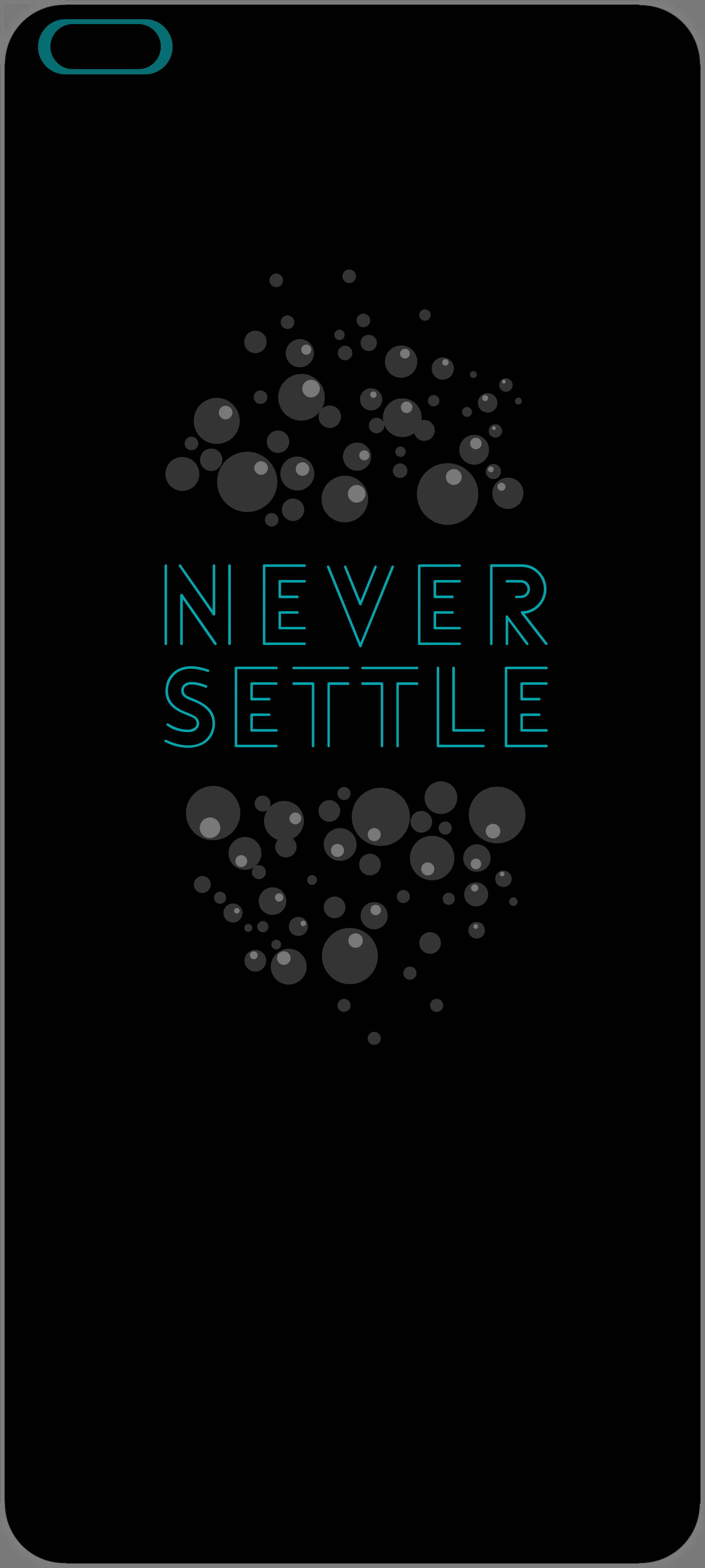 OnePlus Nord Never Settle Borrels Muurpapier