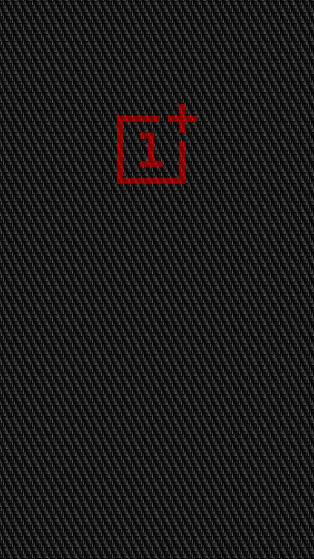 OnePlus Rooi Logo Muurpapier