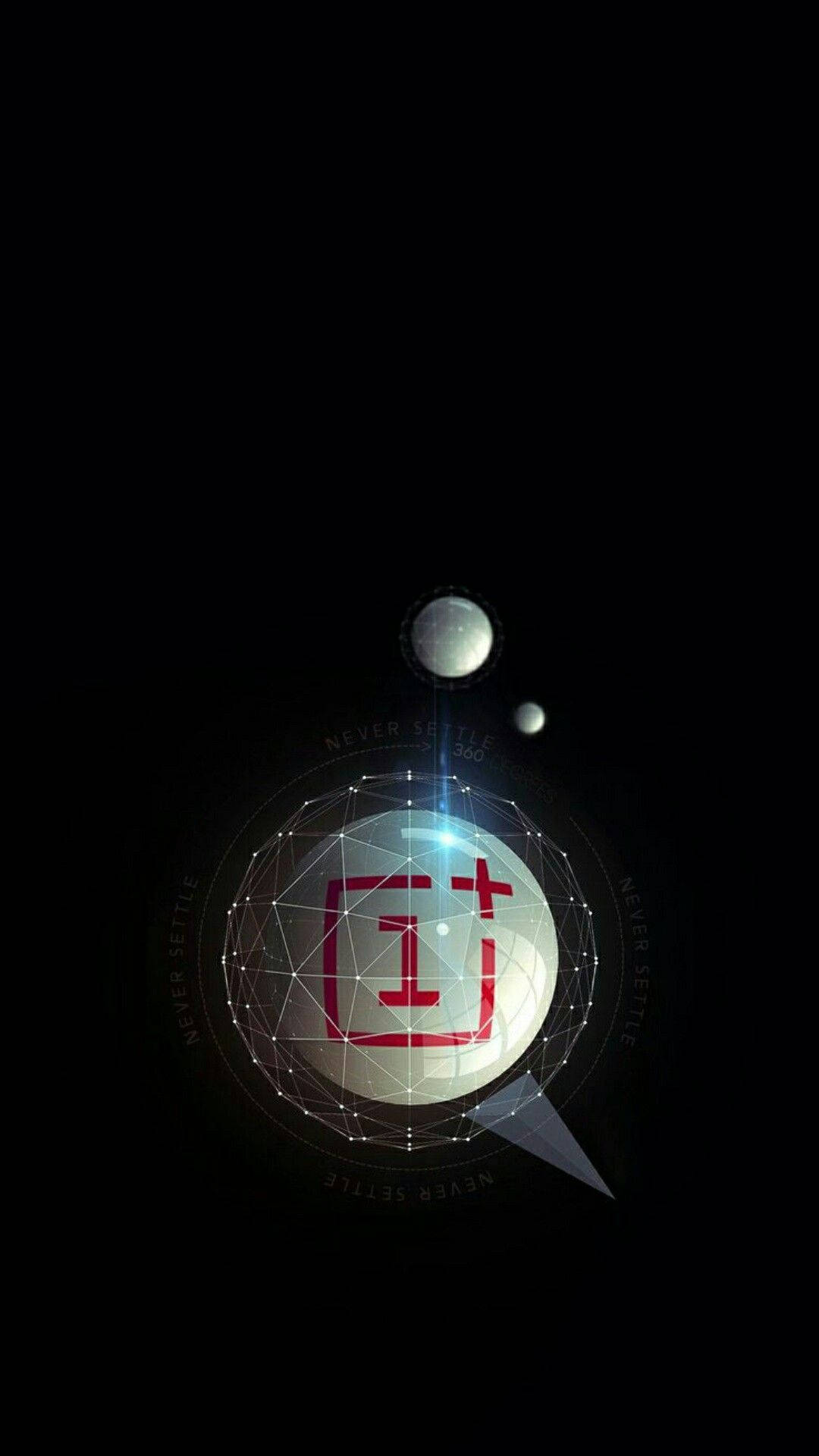 OnePlus Wit Bal Muurpapier