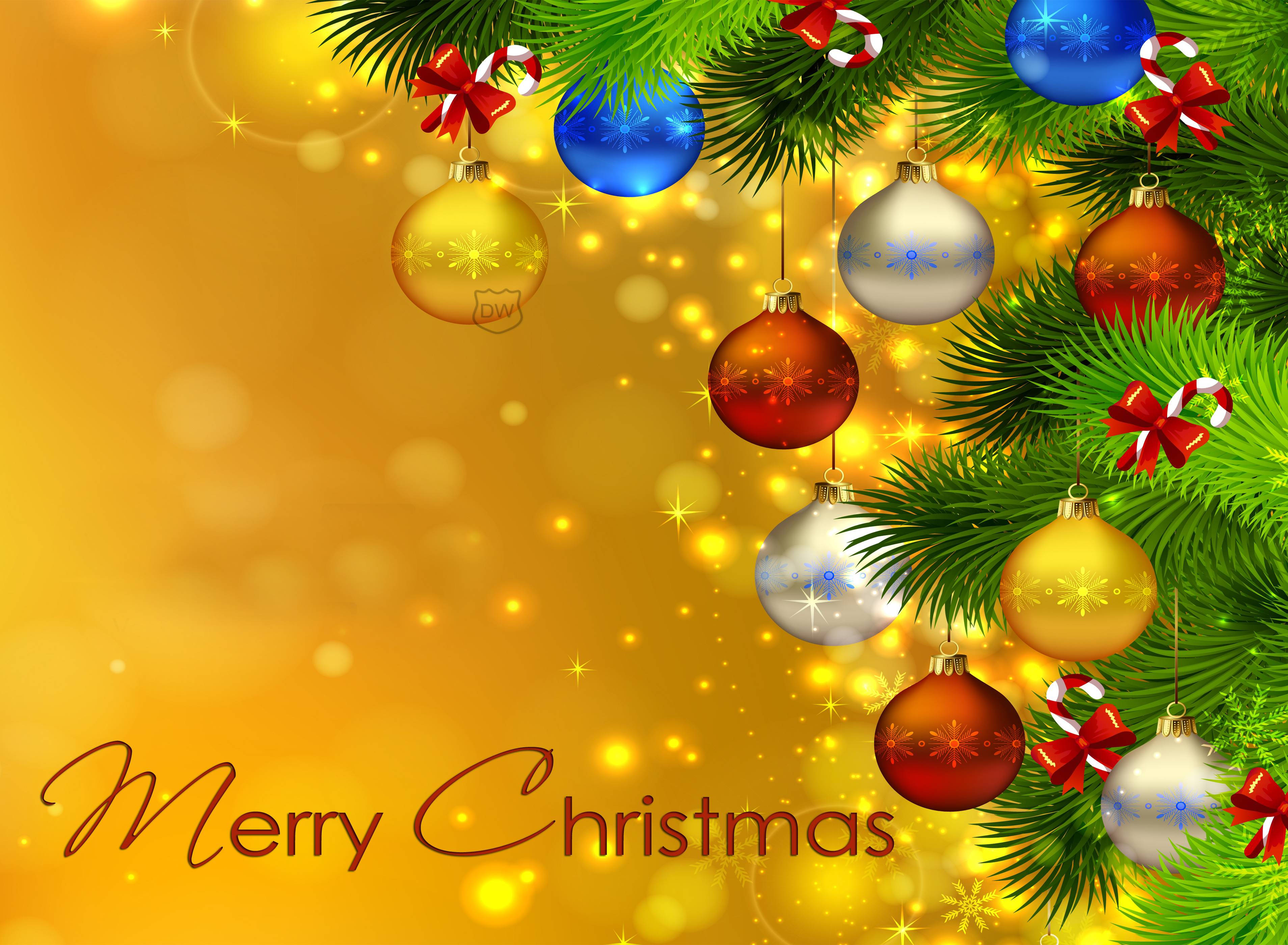 Ons wens jou 'n Vrolike & Heldere Kersfees! Muurpapier