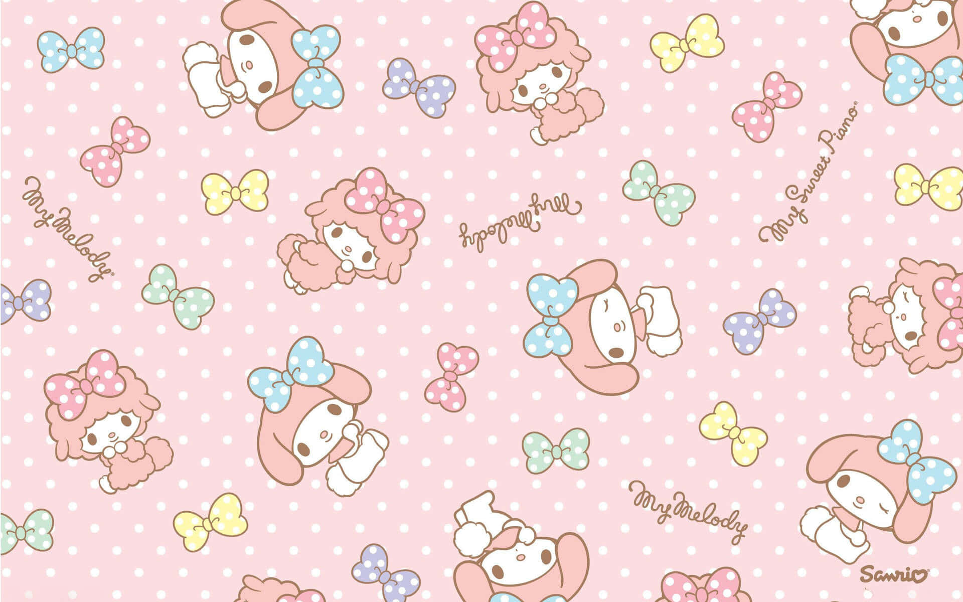 Ontdek die magie van Sanrio met hierdie geheimsinnige nagstadsbeeld Muurpapier