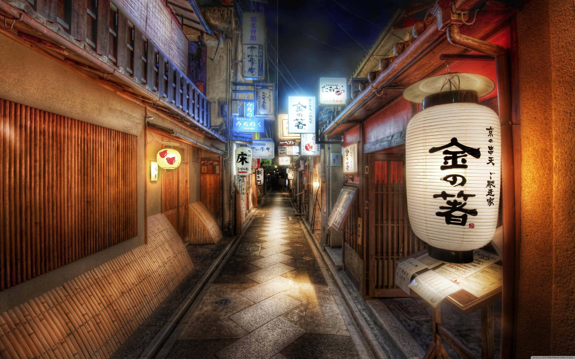 Ontdek die Wonders van Anime City Muurpapier