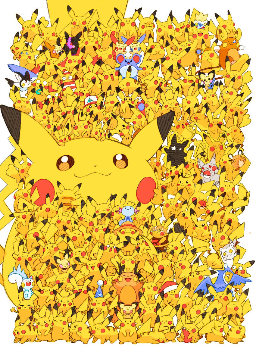 Ontelbare Pikachu iPhone Muurpapier