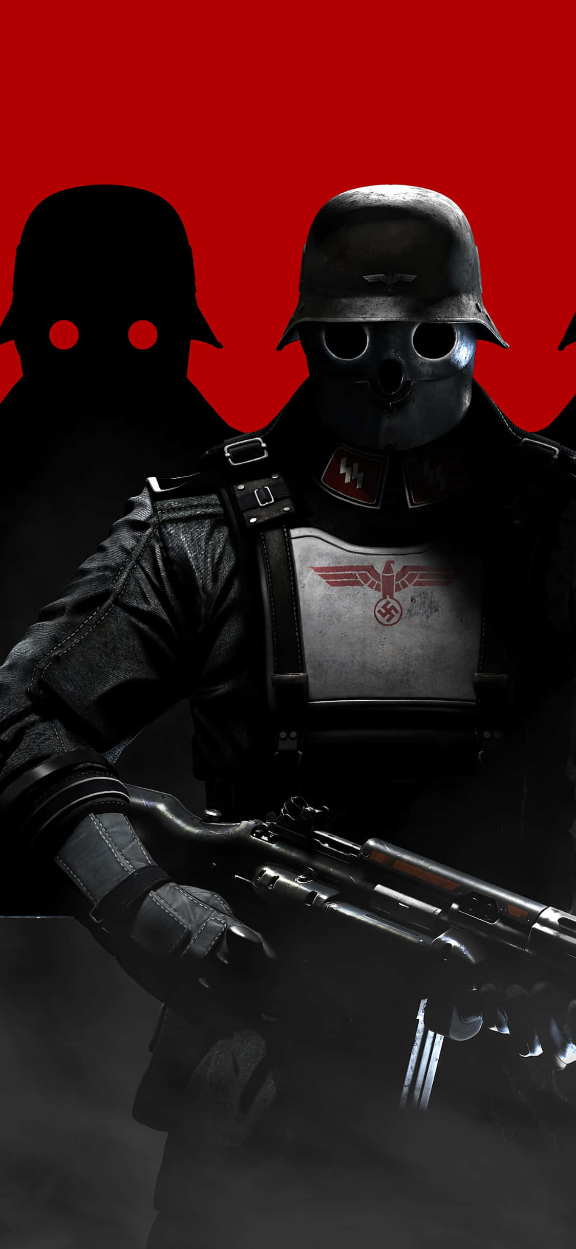 Ontketen die Krag van die iPhone Xs in Wolfenstein II Muurpapier