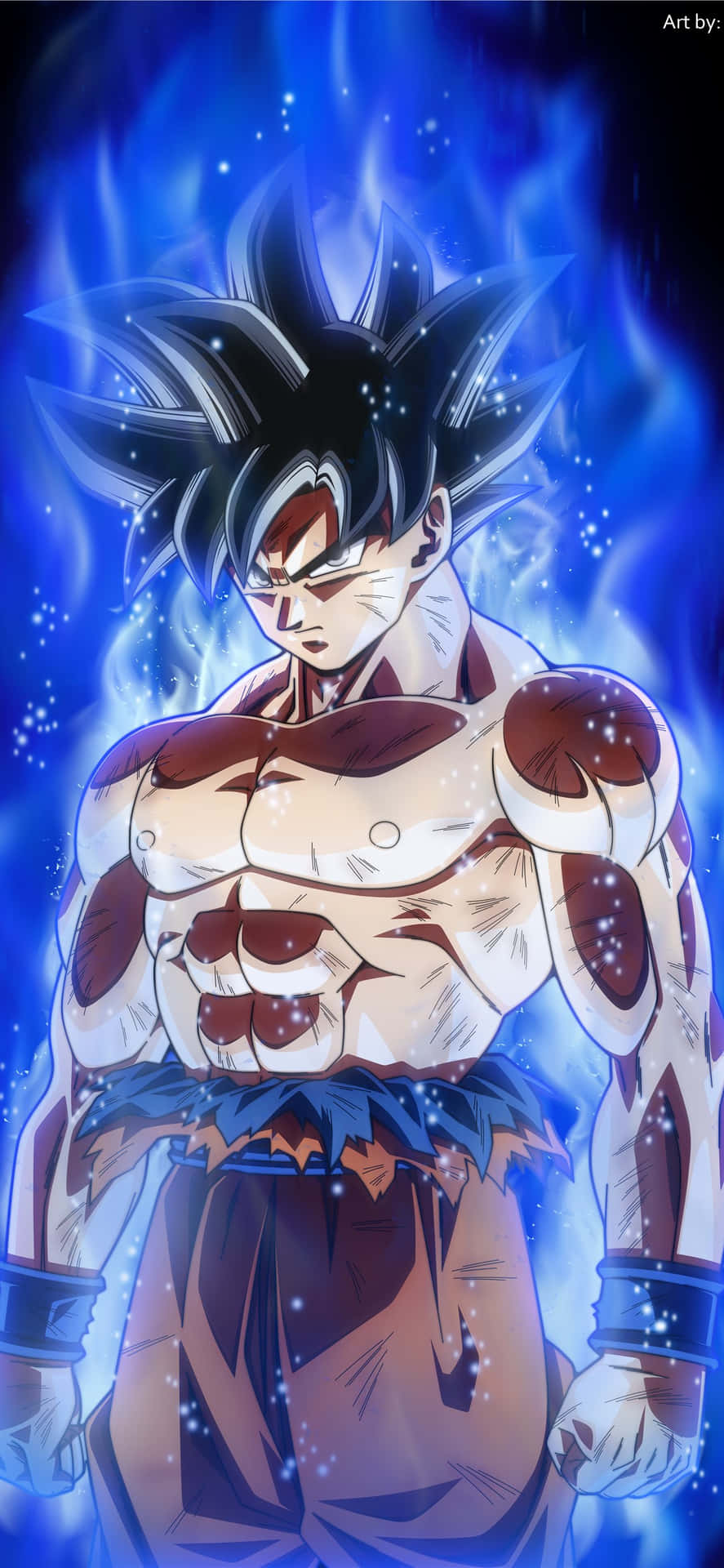 Goku Ultra Instinct prente — Goku ultra instinct GIF Muurpapier