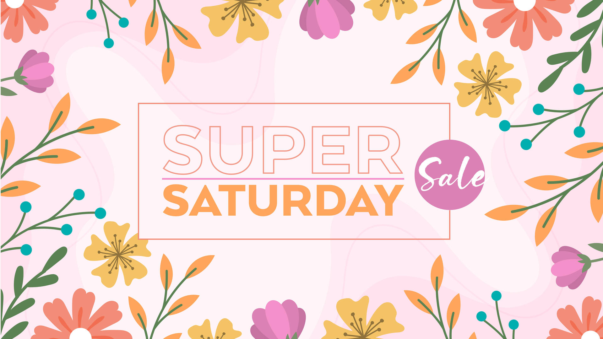 Super Saterdag Uitverkoping met Blomrand