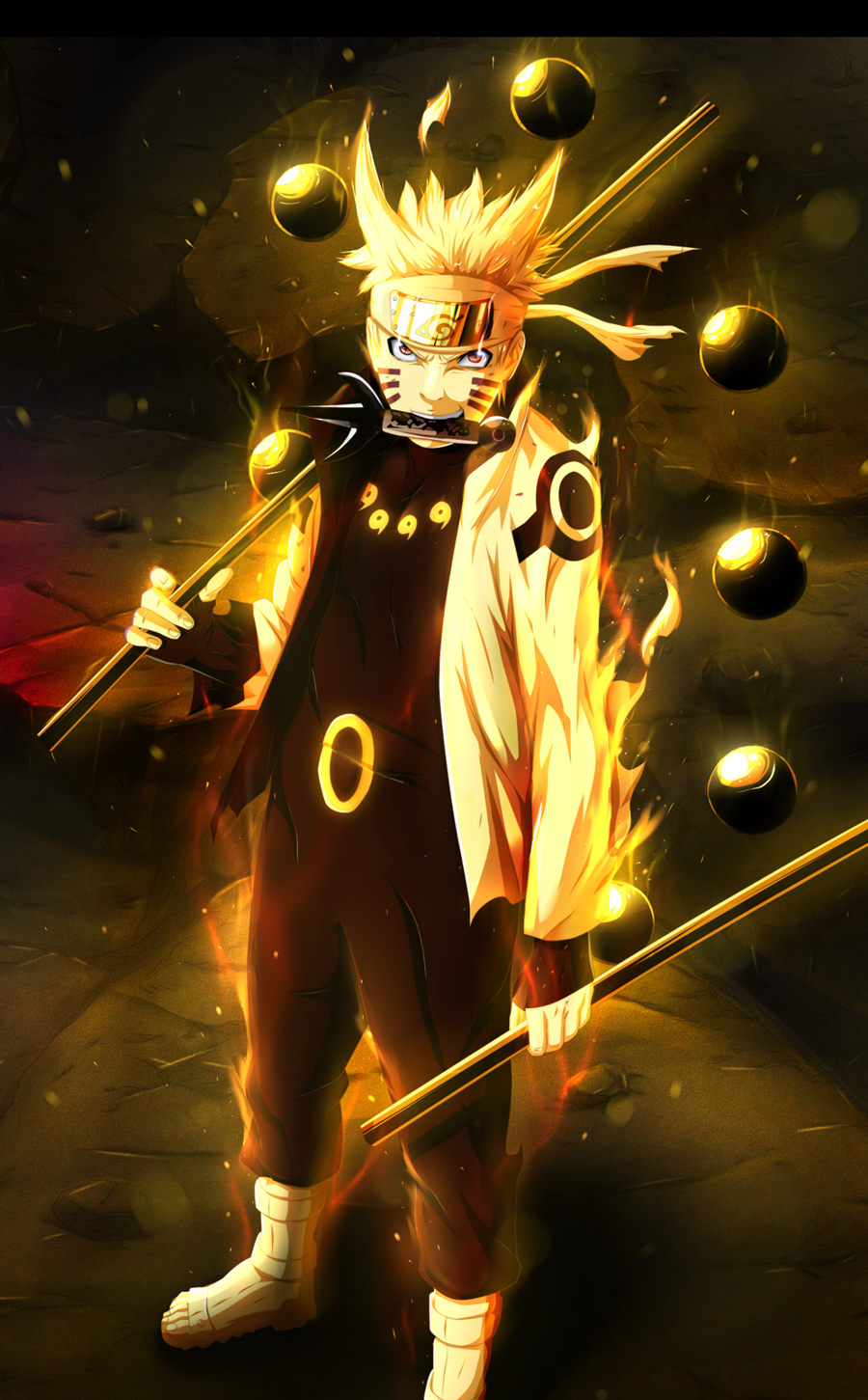 Ontketen jou innerlike ninja met hierdie pragtige Naruto-foonagtergrond! Muurpapier