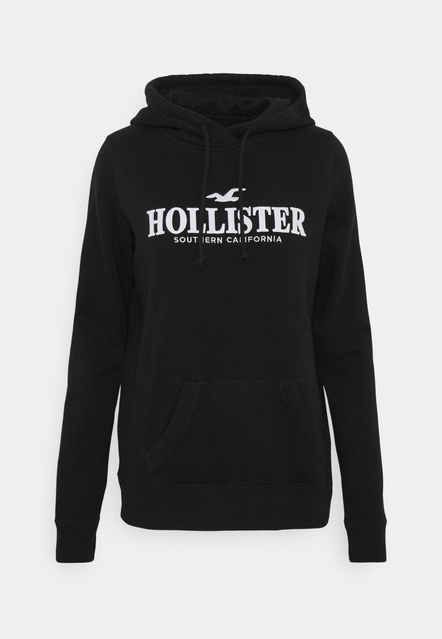 Ontketen jou Straatstyl met Hollister se Swart Kapbaadjie Muurpapier