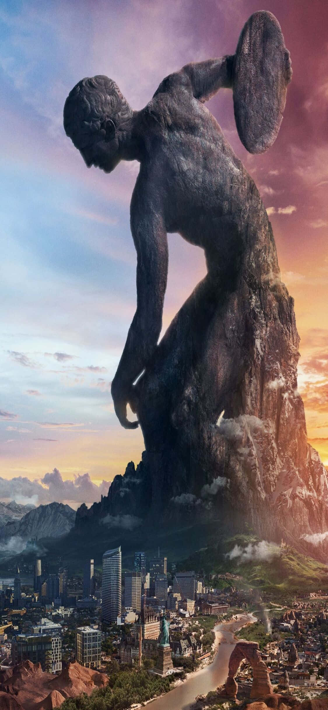 Ontsluit die Antieke Krag van Civilization V op jou iPhone X Muurpapier