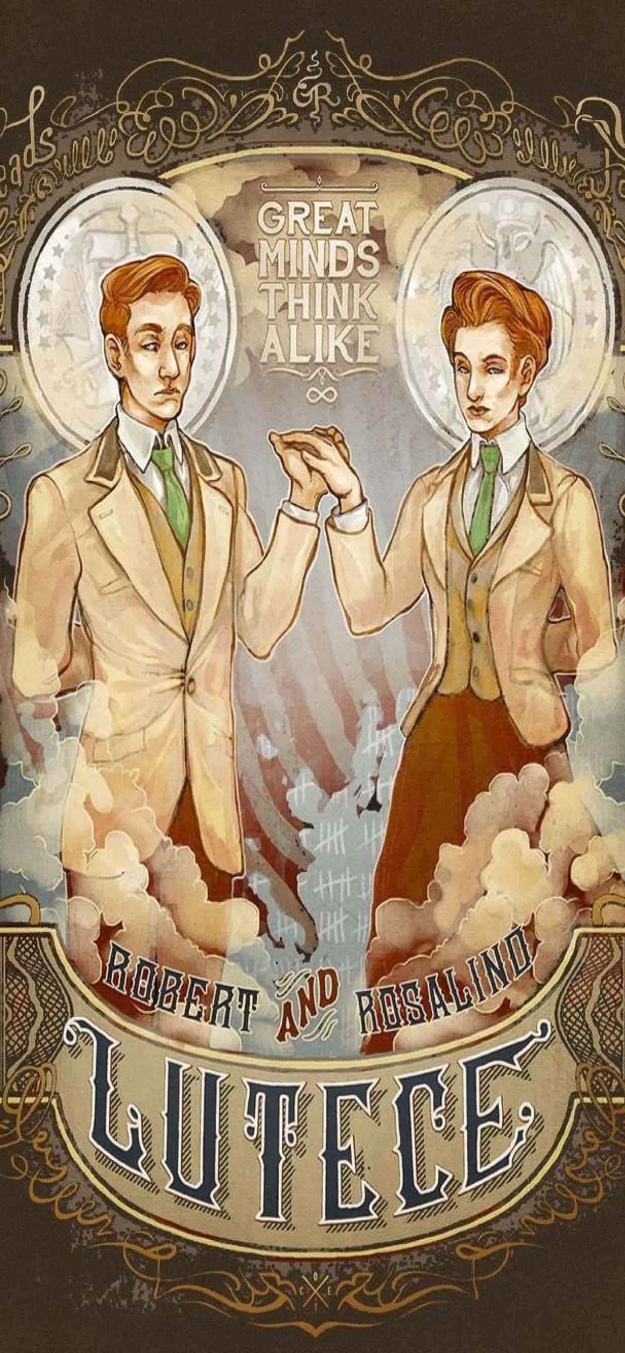 Ontsluit die geheime van die Bioshock Infinite heelal met 'n iPhone Xs Max Muurpapier