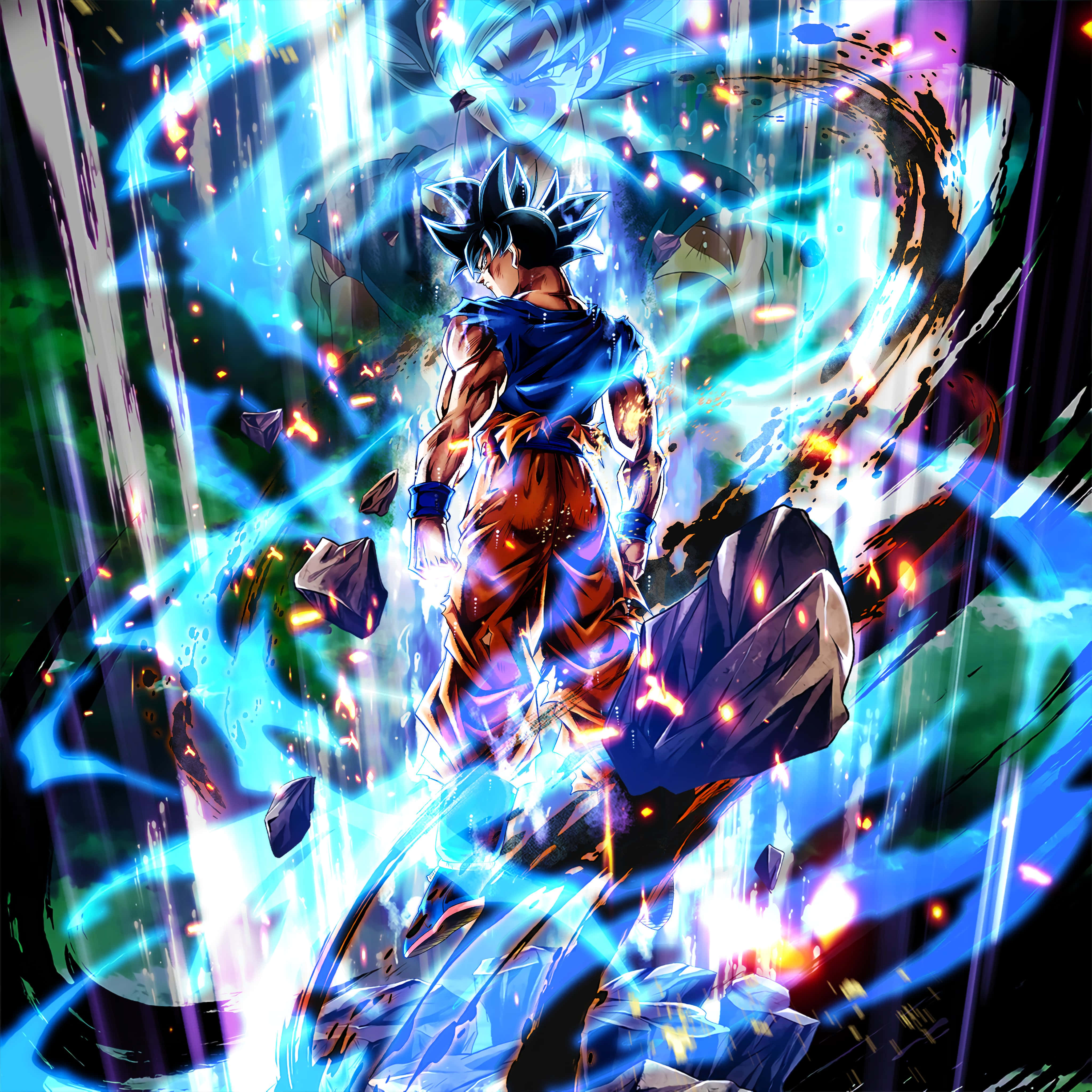 Ontsluit die krag van Ultra Instink met Goku Muurpapier
