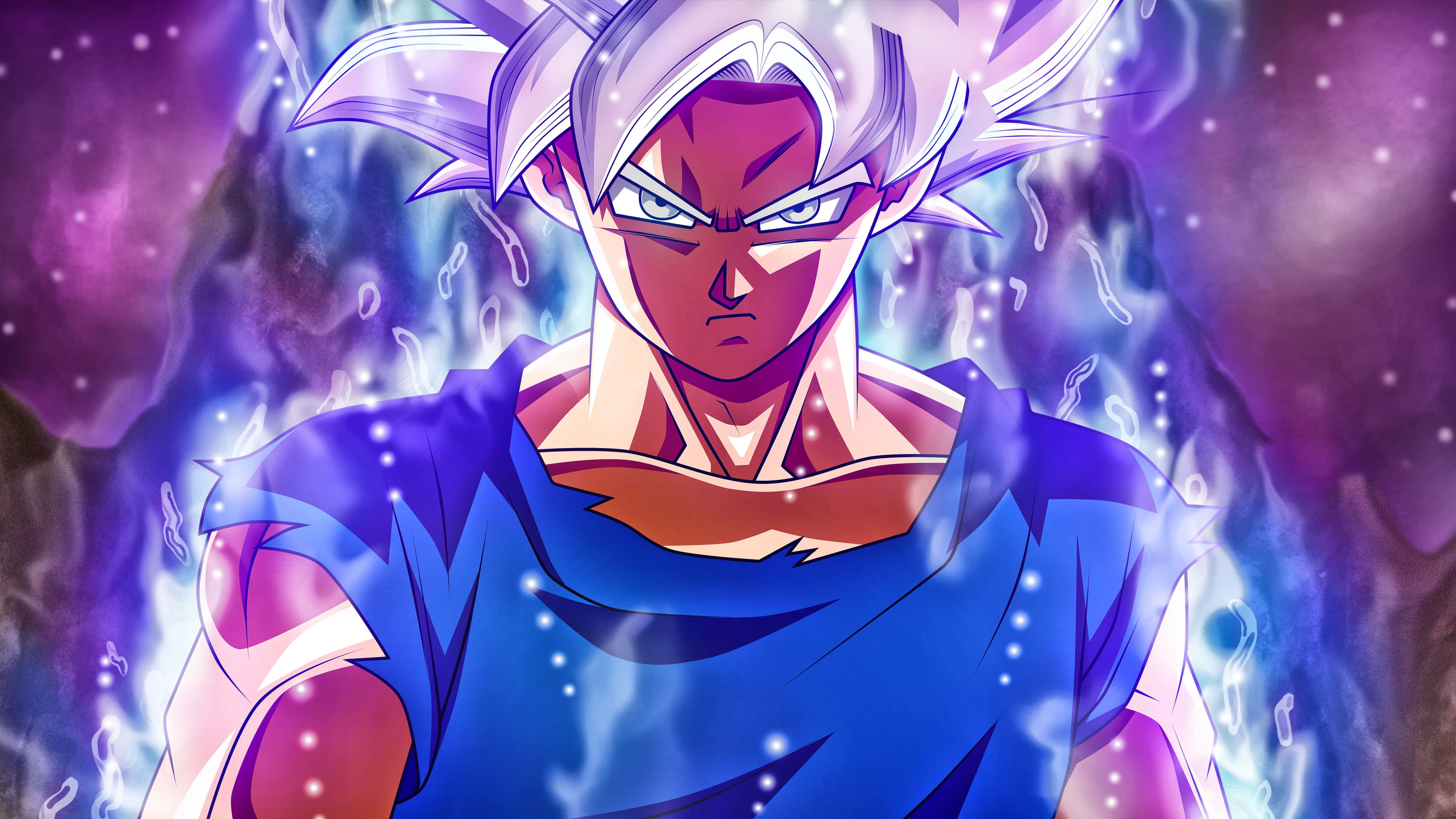 Ontsluit die Krag van Ultra Instink met Goku Muurpapier