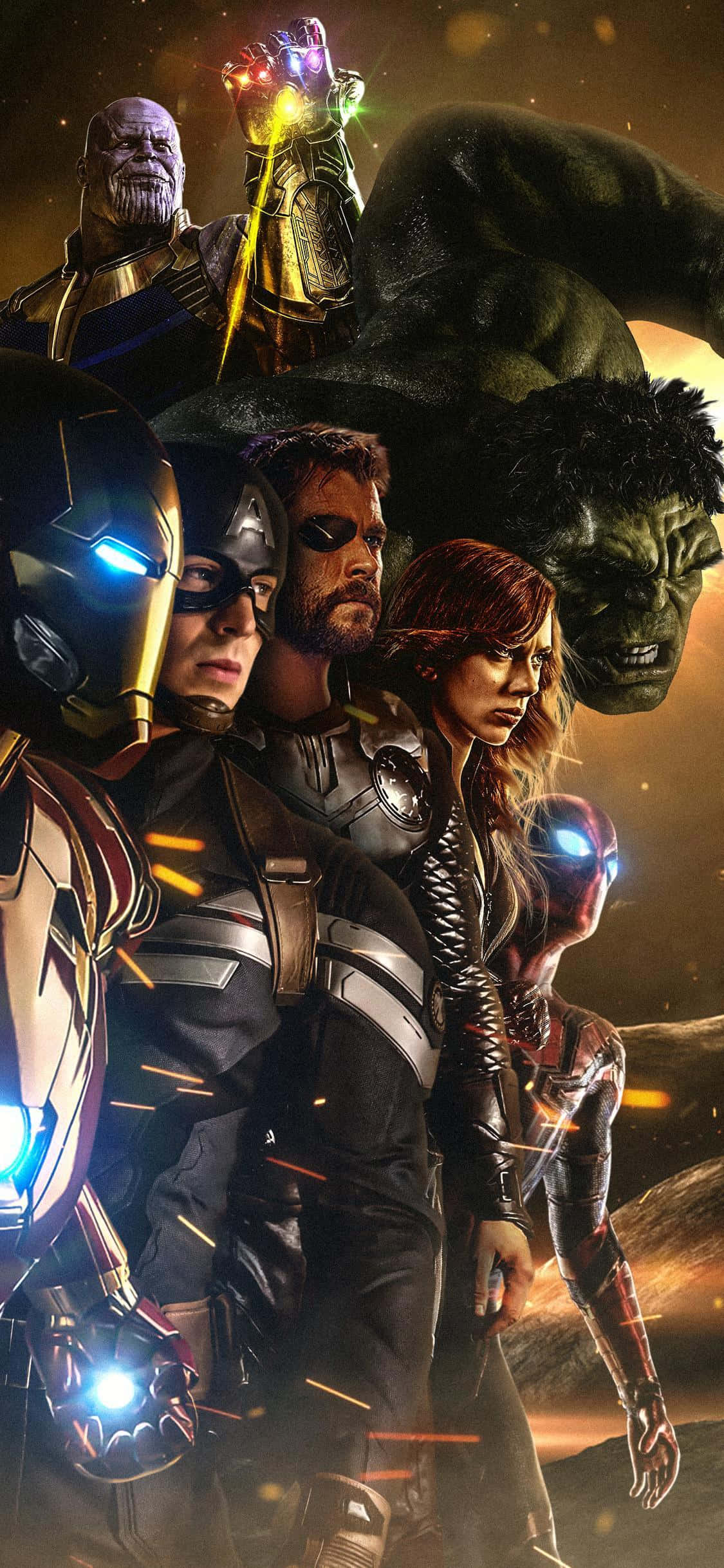 Ontsluit die Marvel- en DC-heelalle op jou iPhone Muurpapier