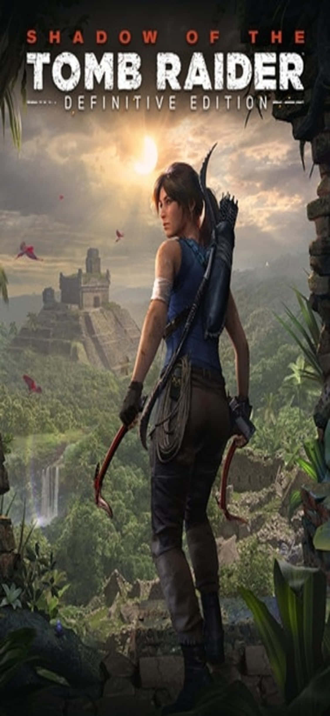 Ontsluit die raaisels van die wêreld met Shadow of the Tomb Raider vir iPhone X Muurpapier