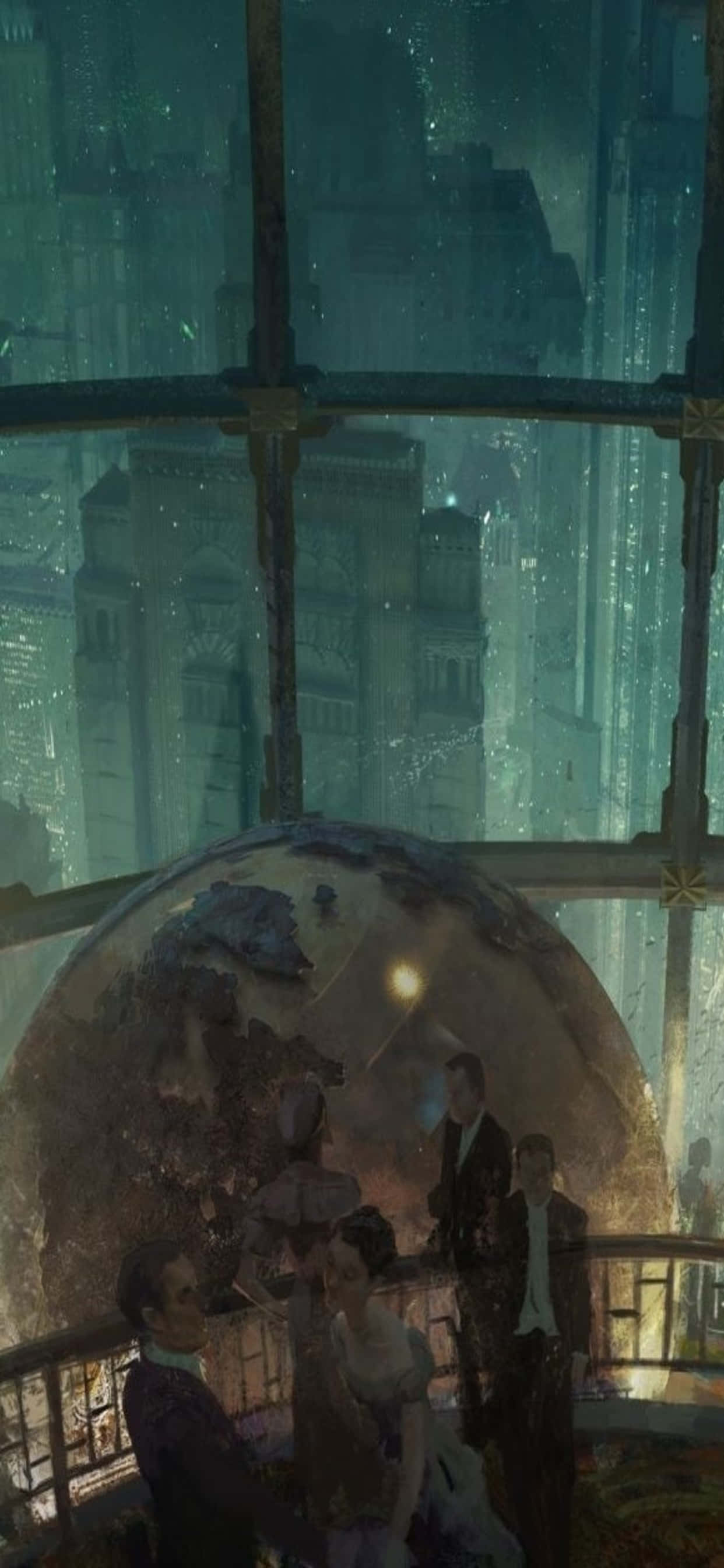 Ontsluit die Wêreld van Verbeelding met iPhone XS Max en BioShock Infinite Muurpapier