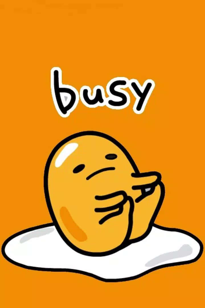 Ontsluit jou innerlike lui vibes met Gudetama Phone! Muurpapier
