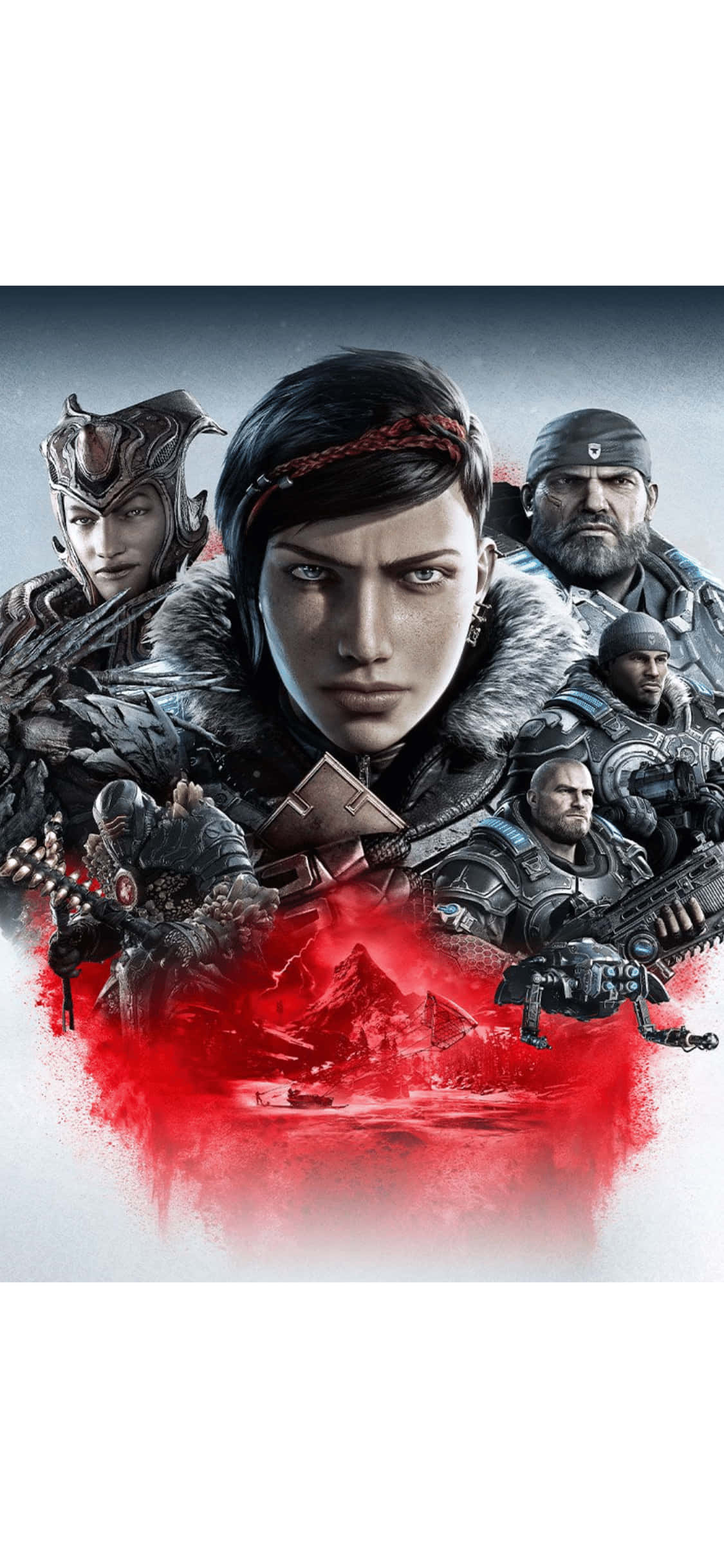 Ontsluit 'n Nuwe Vlak van Aksie met iPhone X en Gears Of War 5 Muurpapier