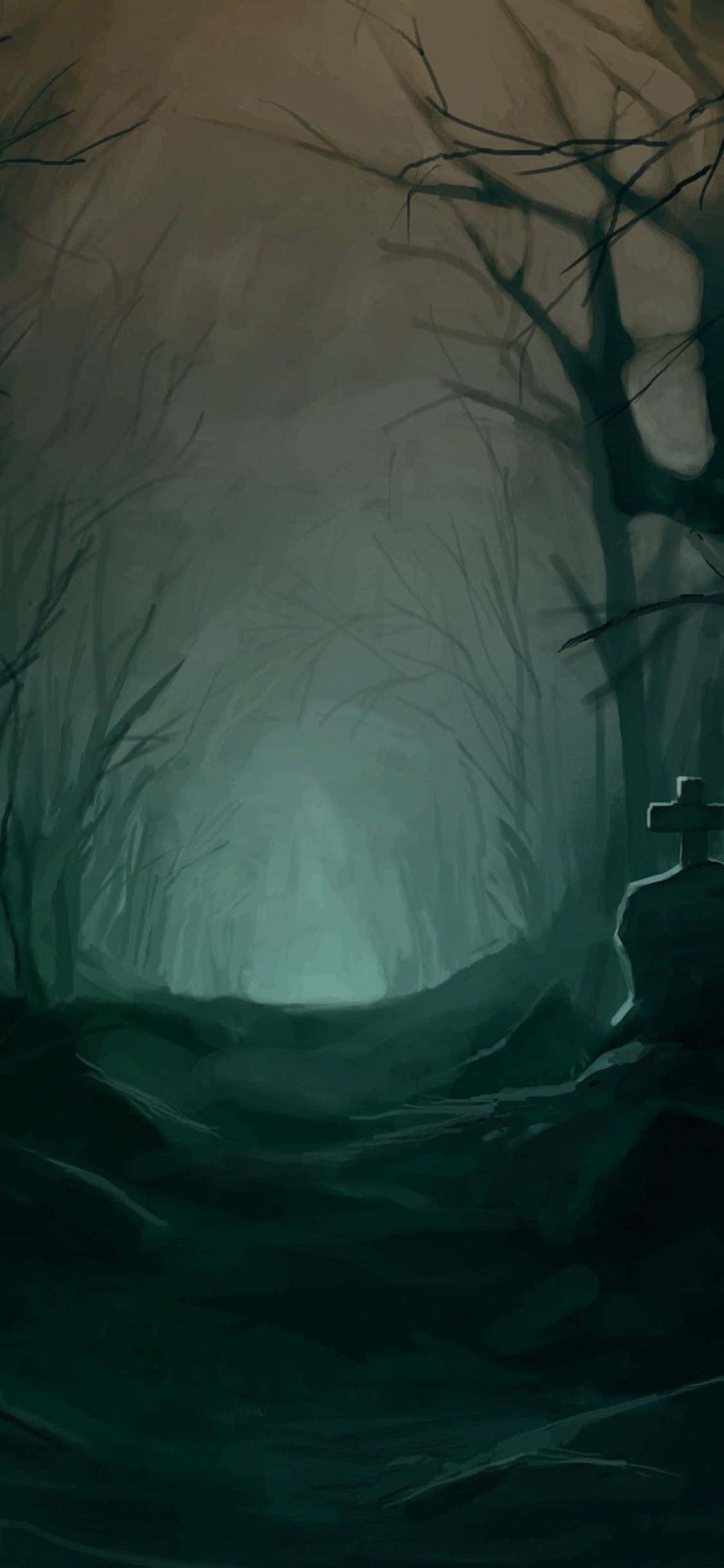 Ontsluit 'n nuwe manier om Halloween te vier met hierdie wonderlike Spookagtige iPhone! Muurpapier