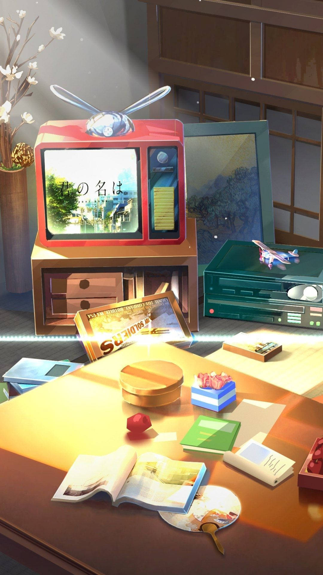 Ontspanningsanimekamer Muurpapier