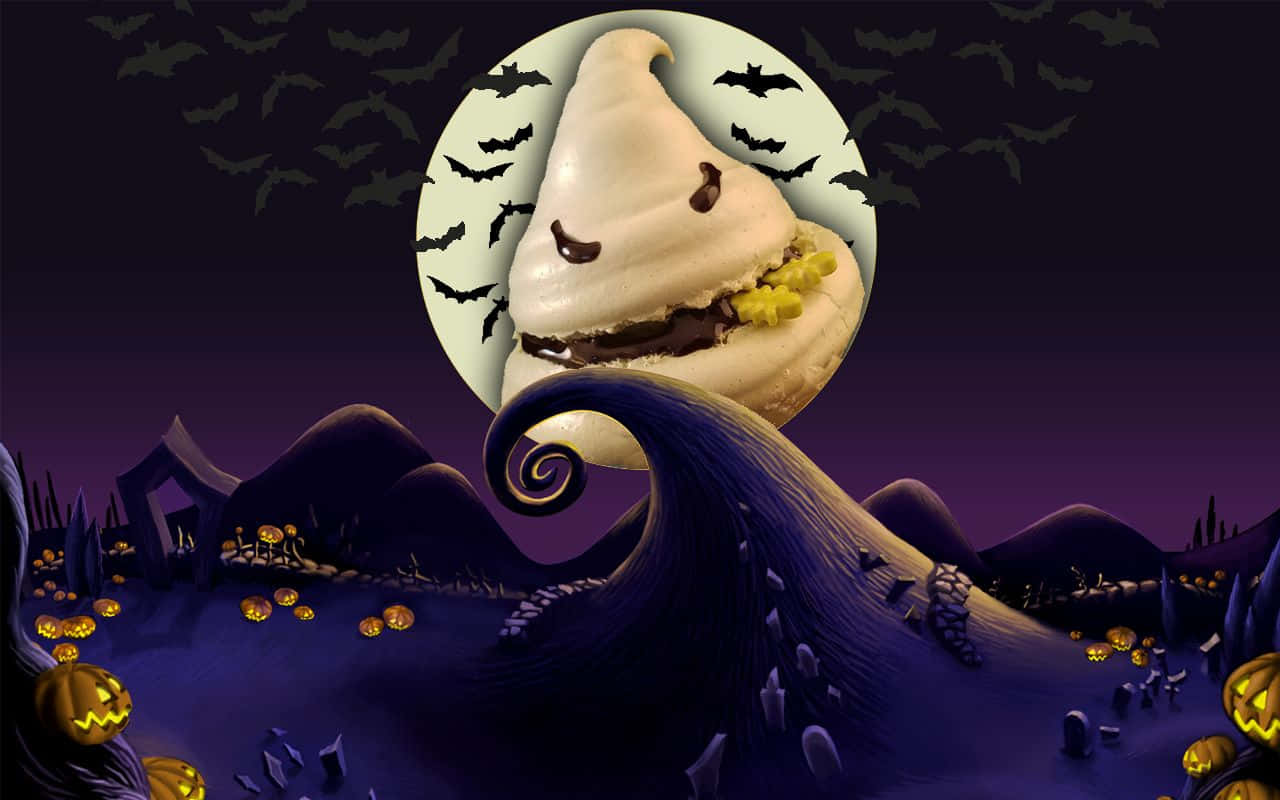 Oogie Boogie Maan Muurpapier