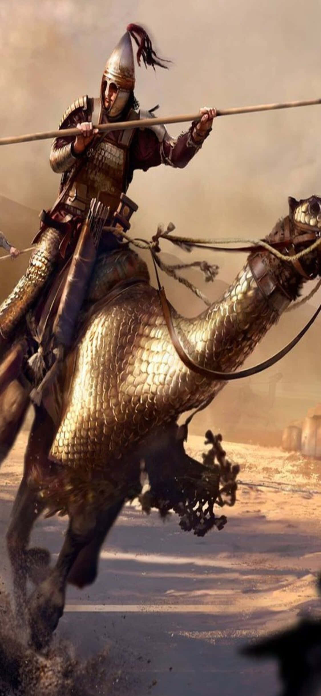 Oorwin Jou Vyande op Jou iPhone Xs met Total War Rome 2 Muurpapier