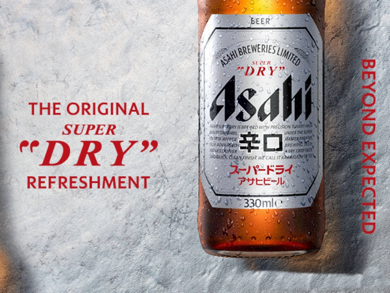 Oorspronklike Asahi Super Dry Verfrissing Muurpapier