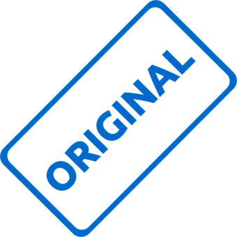 Oorspronklike Blou Stempel Grafika Muurpapier