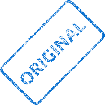 Oorspronklike Stempel Blou Tekstuur Muurpapier