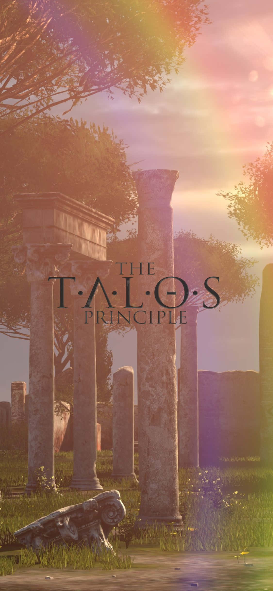 Oorwin die Antieke Labirint met iPhone XS The Talos Principle Muurpapier