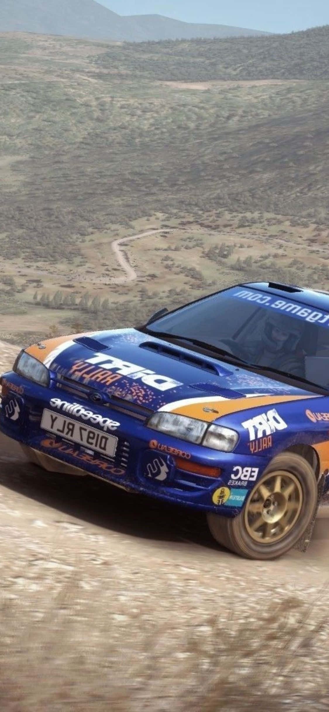 Oorwin die Baan met die iPhone Xs Dirt Rally Muurpapier