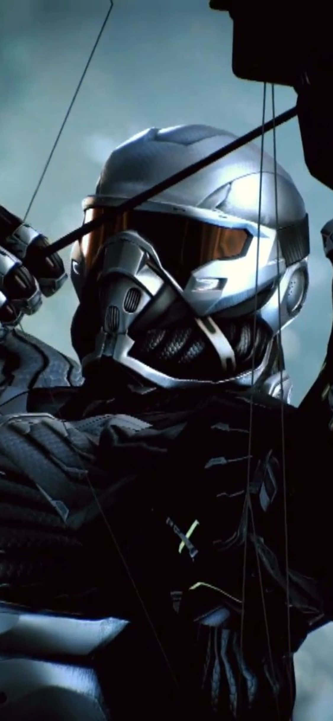Oorwin die Geveg met iPhone X en Crysis 3 Muurpapier