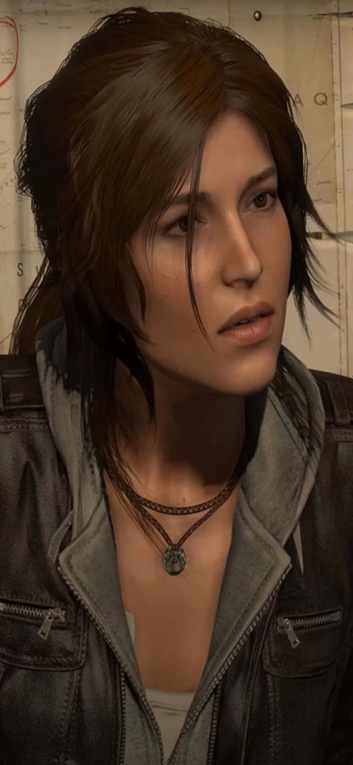 Oorwin die ongenaakbare terrein van Shadow Of The Tomb Raider op jou iPhone X Muurpapier