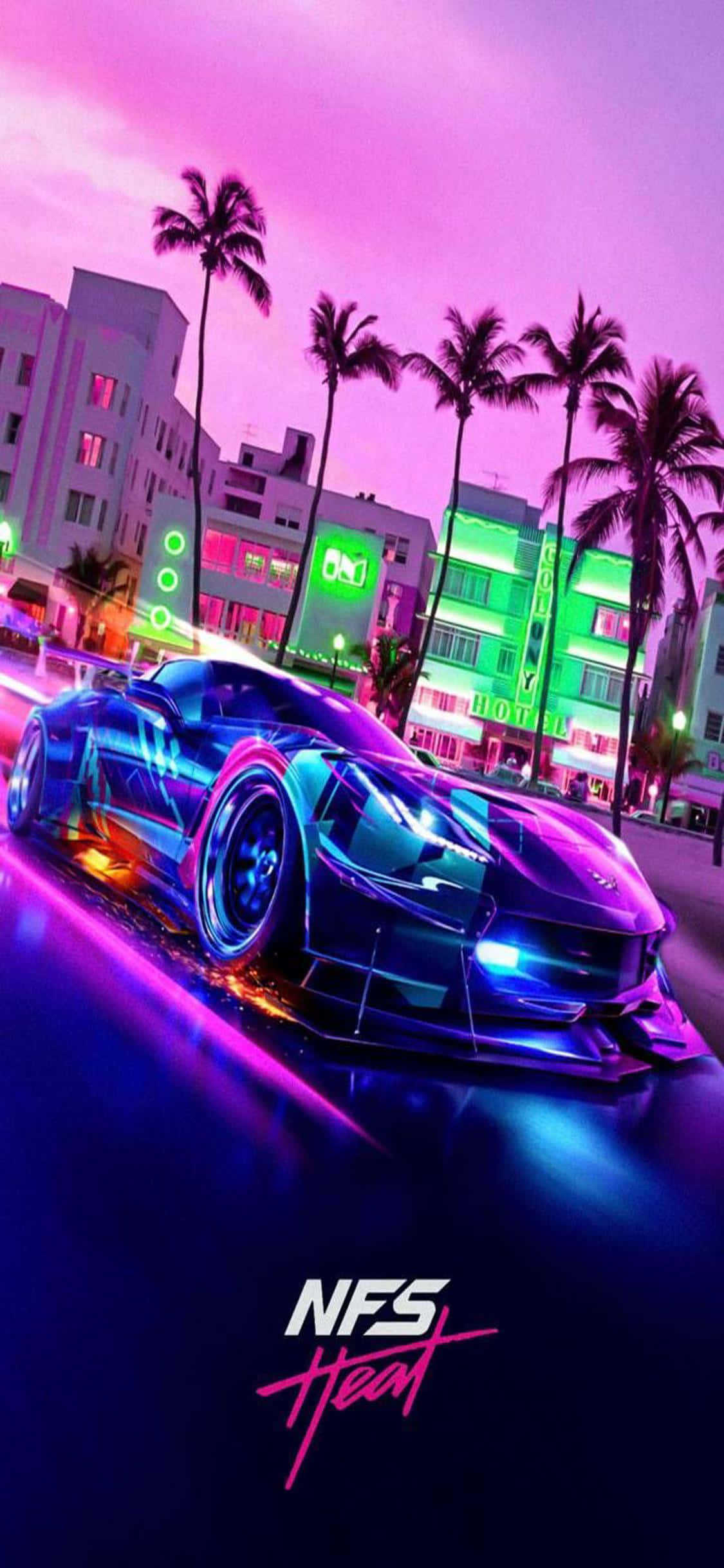 Oorwin die Wedren met Need for Speed Heat Muurpapier