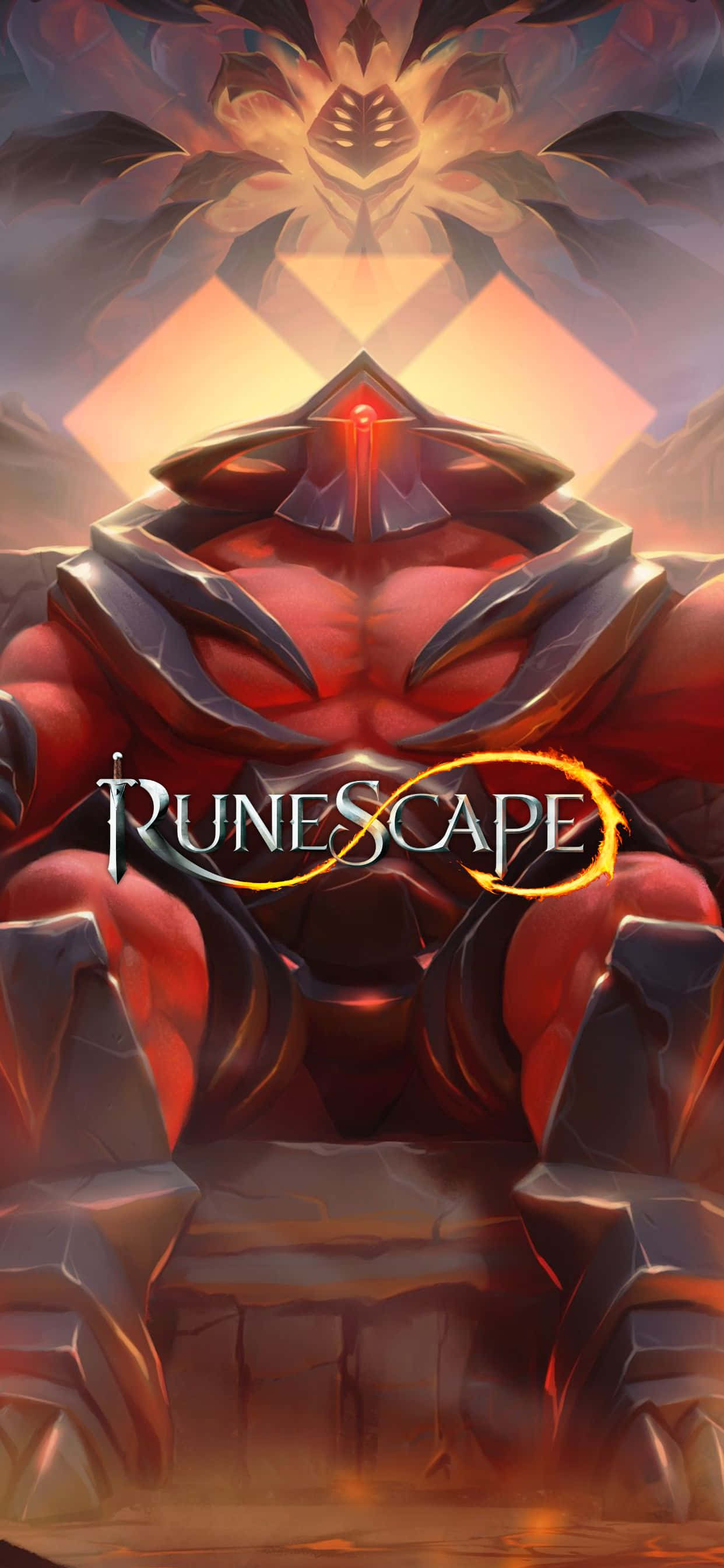 Oorwin die wêreld van Runescape op die iPhone Xs Max Muurpapier