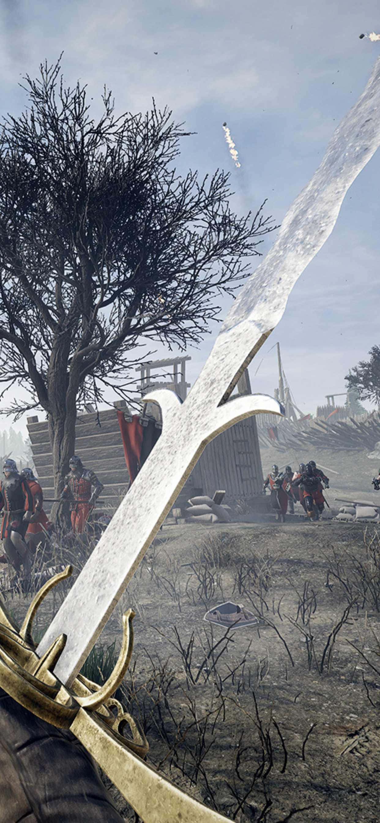 Oorwin jou vyande met die iPhone Xs Max Mordhau Muurpapier