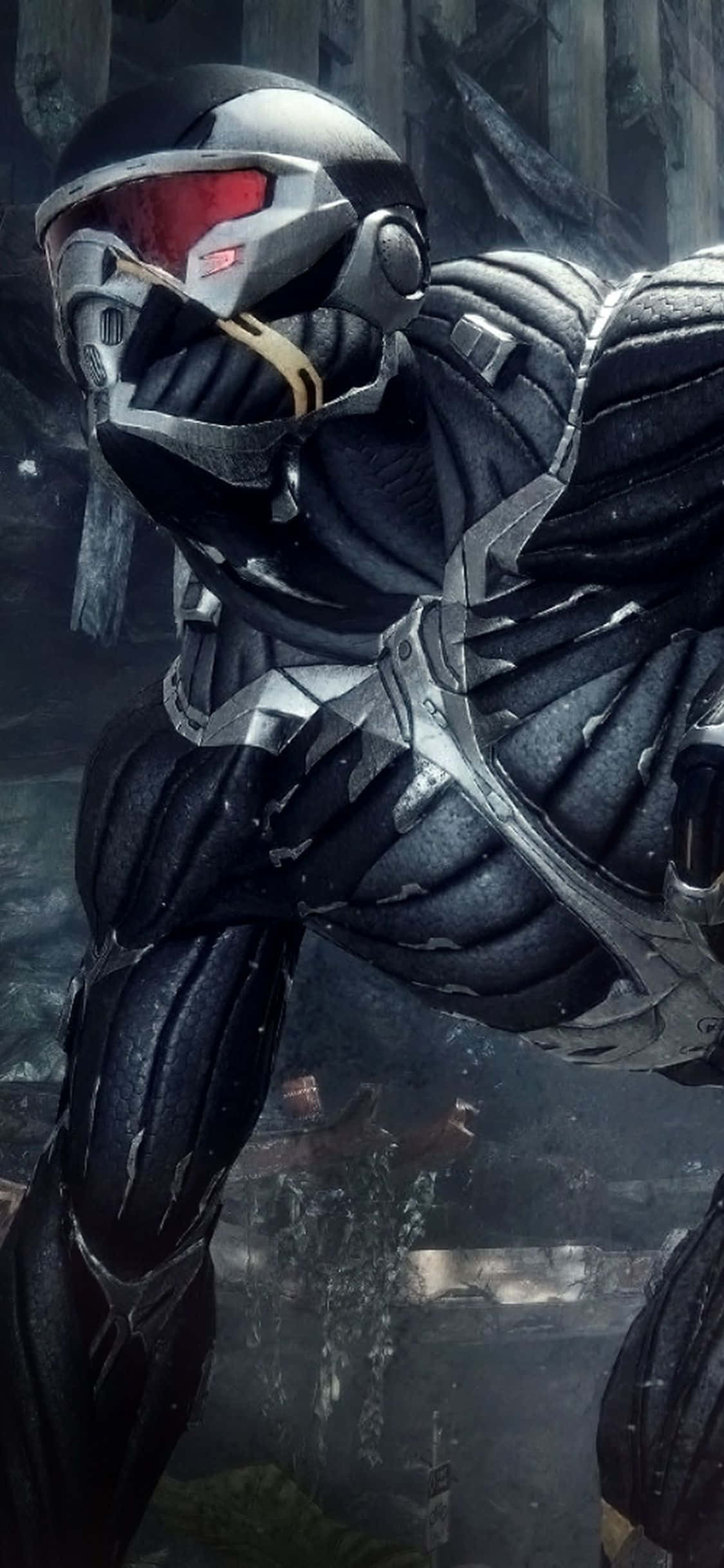 Oorwin jou wêreld met die iPhone X en Crysis 3 Muurpapier