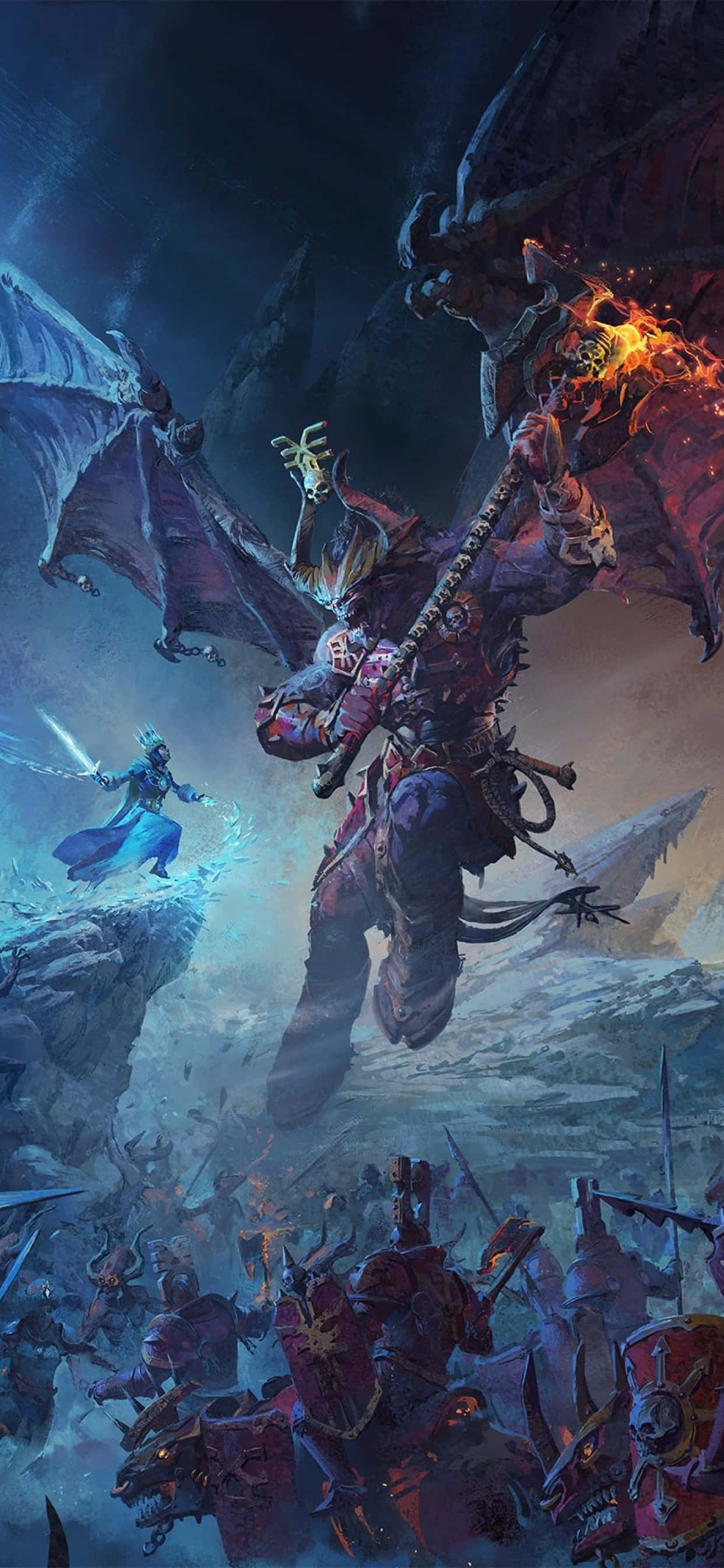 Verower Total War Warhammer met iPhone X Muurpapier