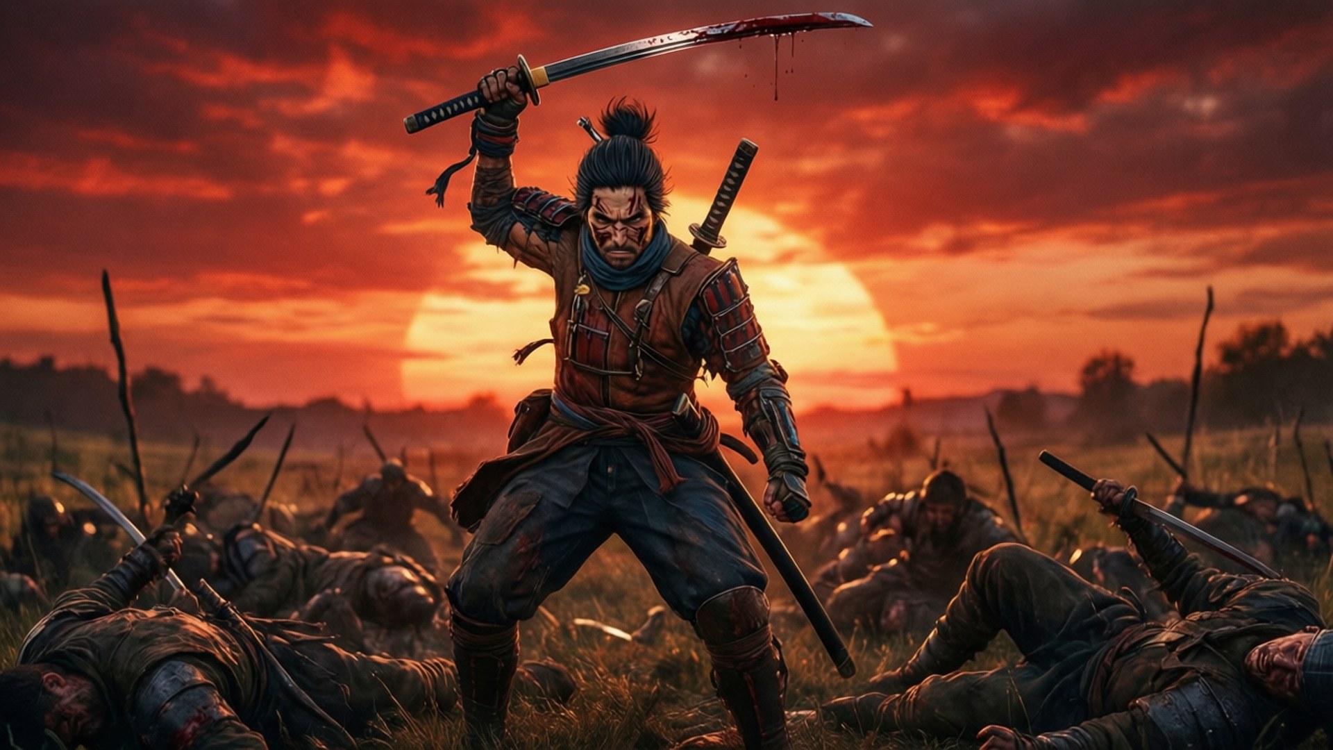 Triomfantelike Sekiro staan oor verslane vyande teen skemer