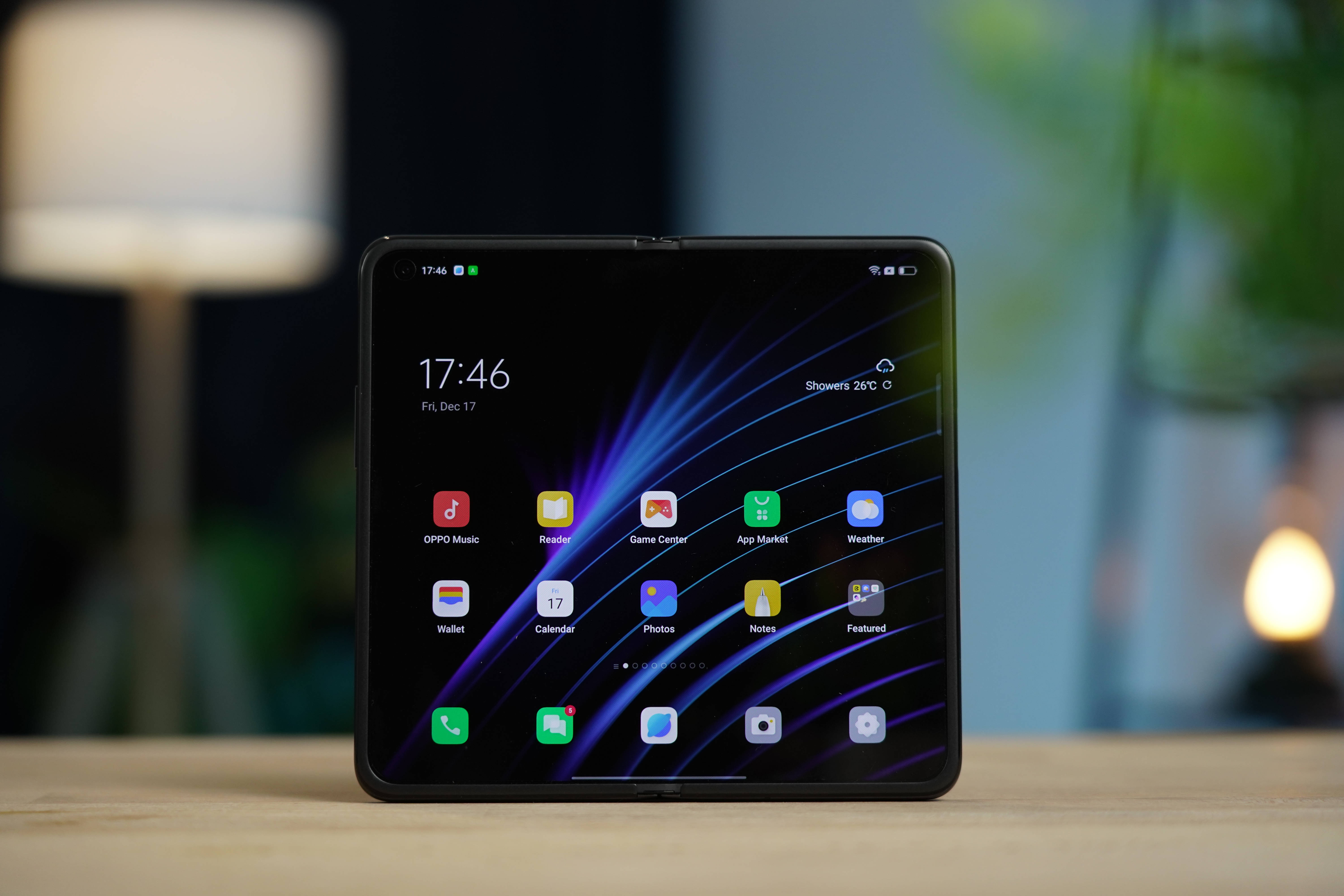 Oppo Find N Voubare Slimfoon Muurpapier