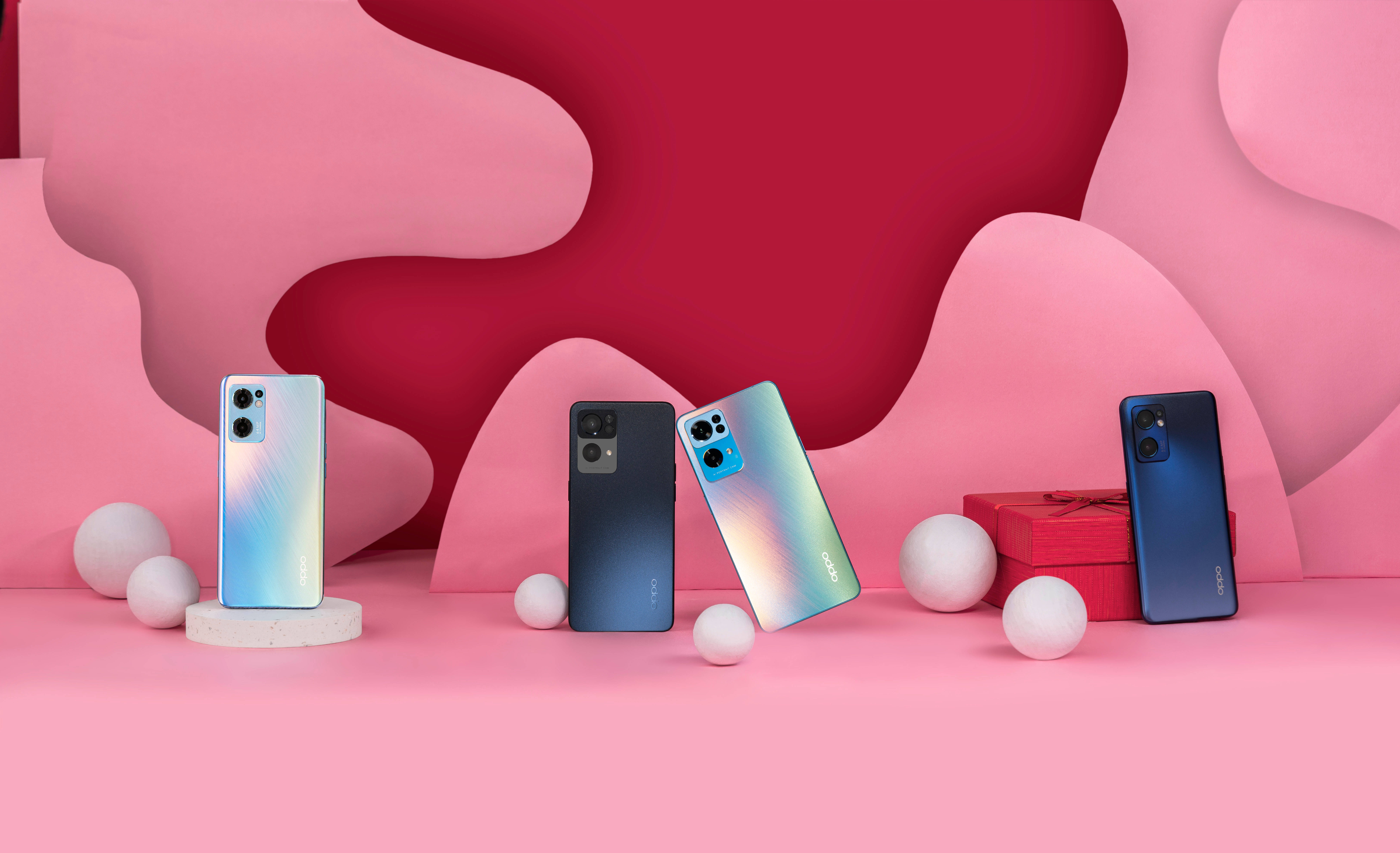 Oppo Reno7 Versameling Muurpapier