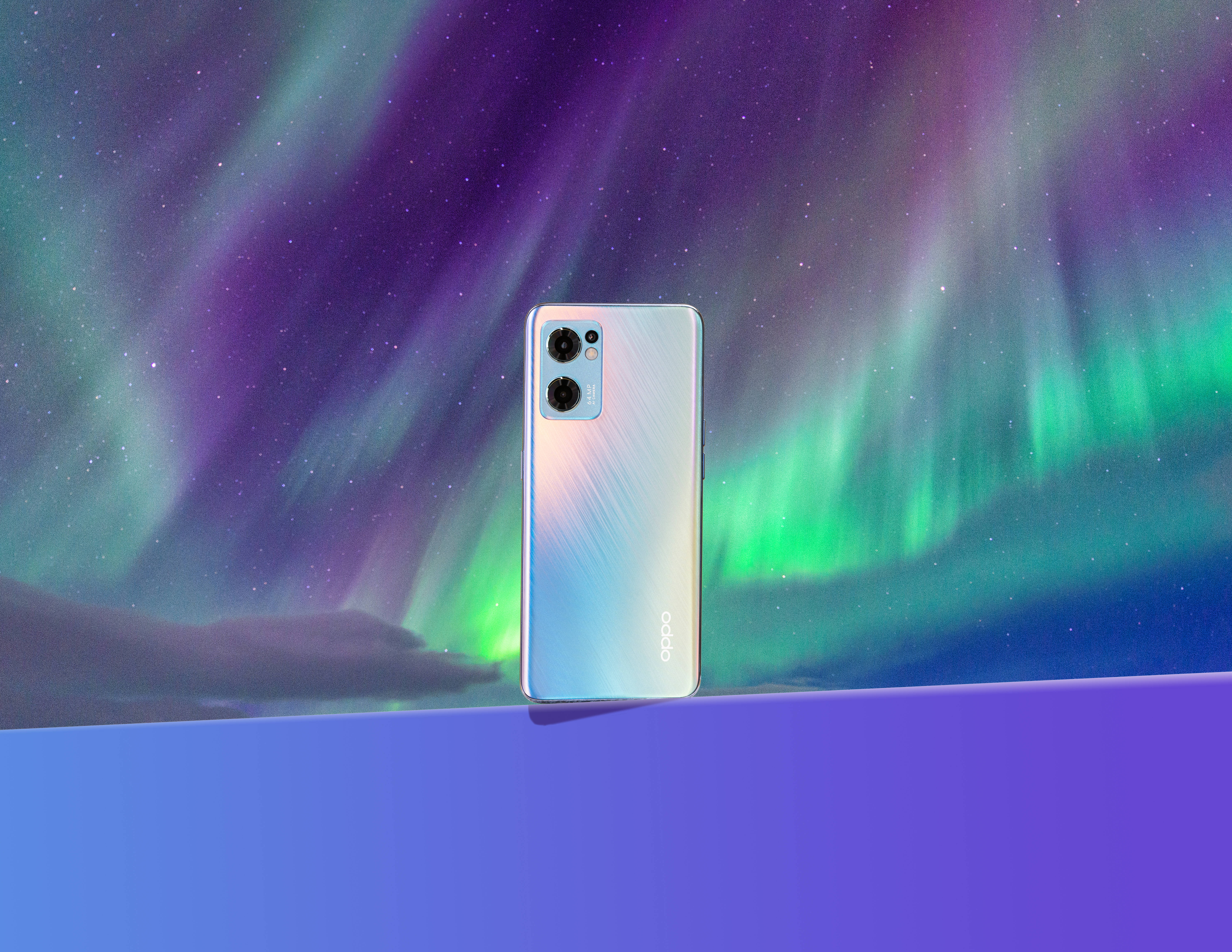 Oppo Slimfoon Noordligte Muurpapier