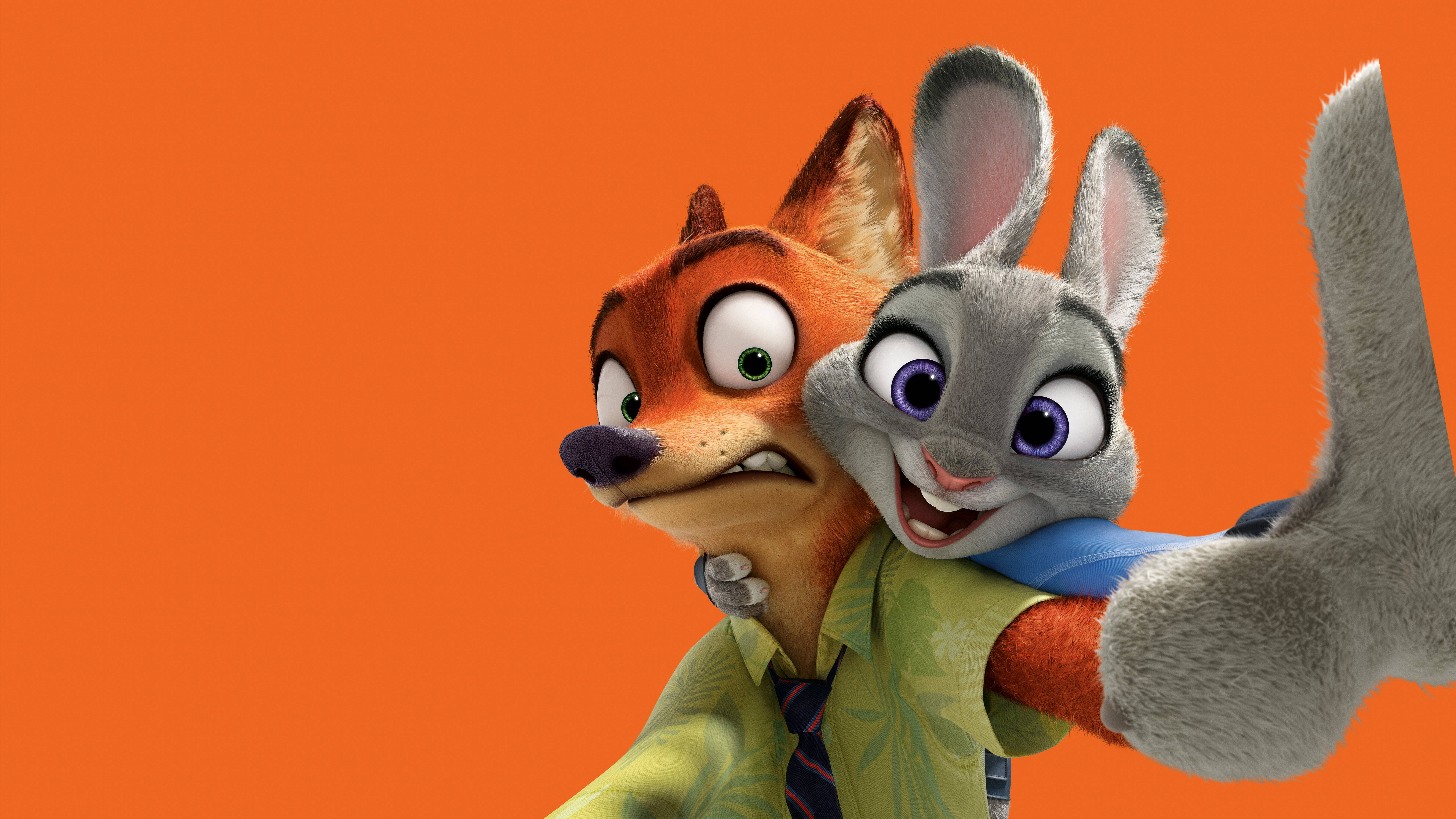 Opvallende 8K Ultra HD Werkskermagtergrond van Zootopia Muurpapier