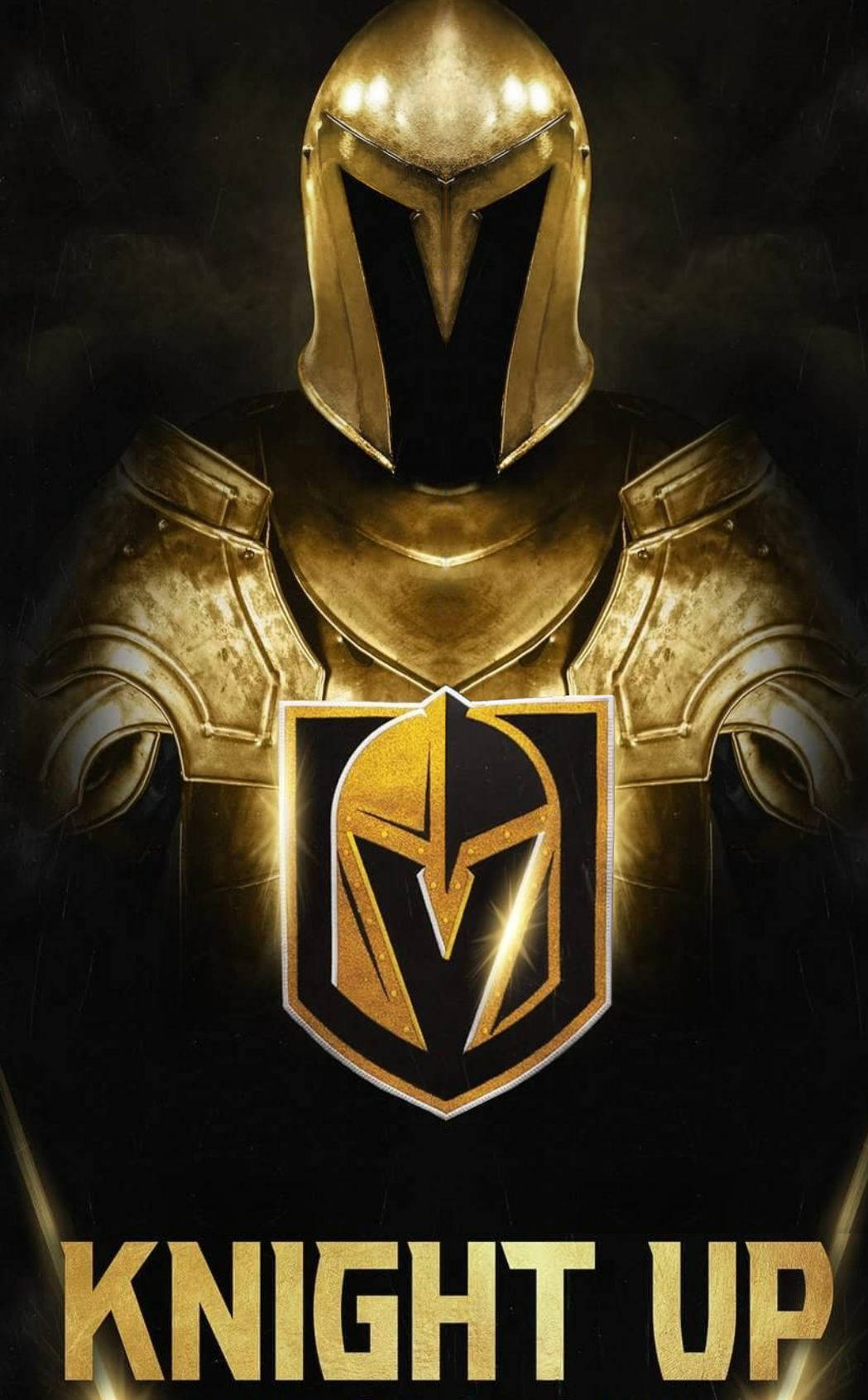 Opwindende aksie van Vegas Golden Knights met hul transformerende logo. Muurpapier