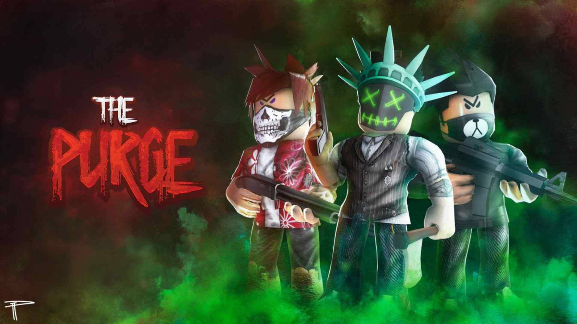 Opwindende Avontuur in Cool Roblox The Purge Muurpapier