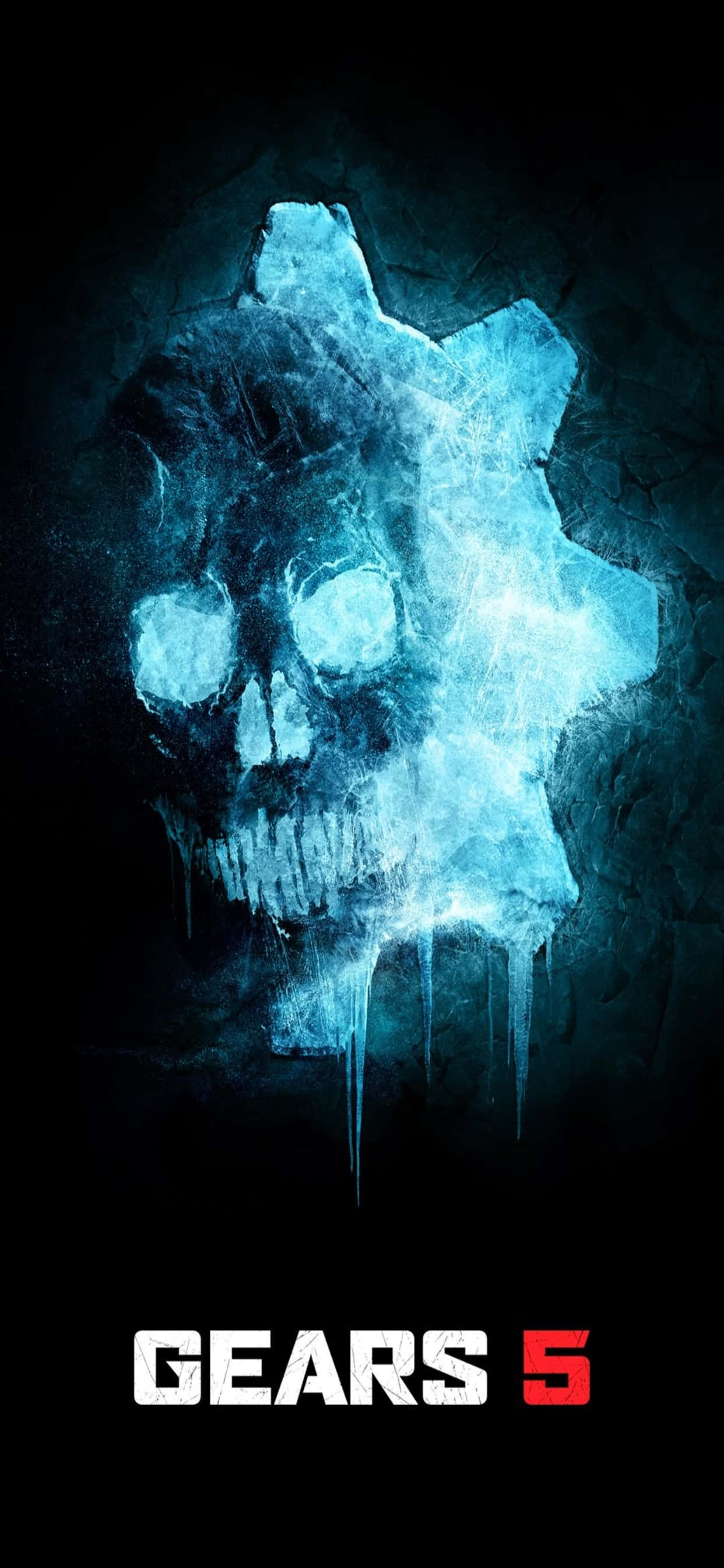 Opwindende Gears of War 5-speletoneel op iPhone XS Max-skerm Muurpapier